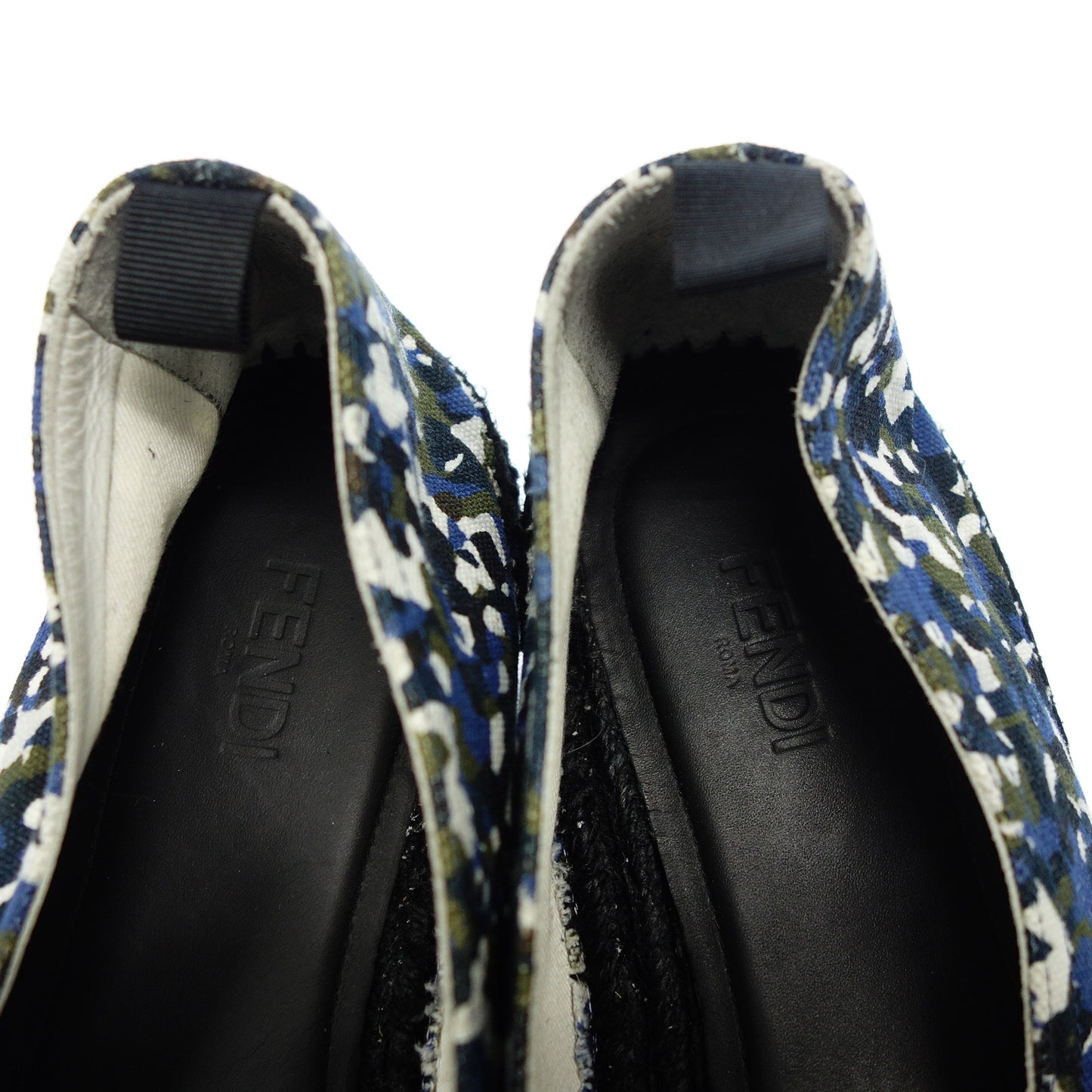 フェンディ エスパドリーユ 総柄 メンズ マルチカラー 7 FENDI【AFC18】【中古】