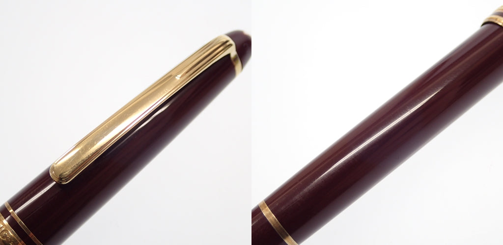 美品◆モンブラン マイスターシュテュック 万年筆 4810 ペン先14K 585 ボルドー×ゴールド MONTBLANC【AFI12】