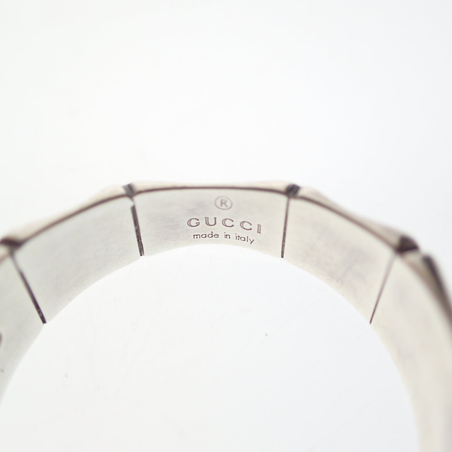 美品◆グッチ 指輪 バンブーリング SV925 シルバー 20号 GUCCI【LA】
