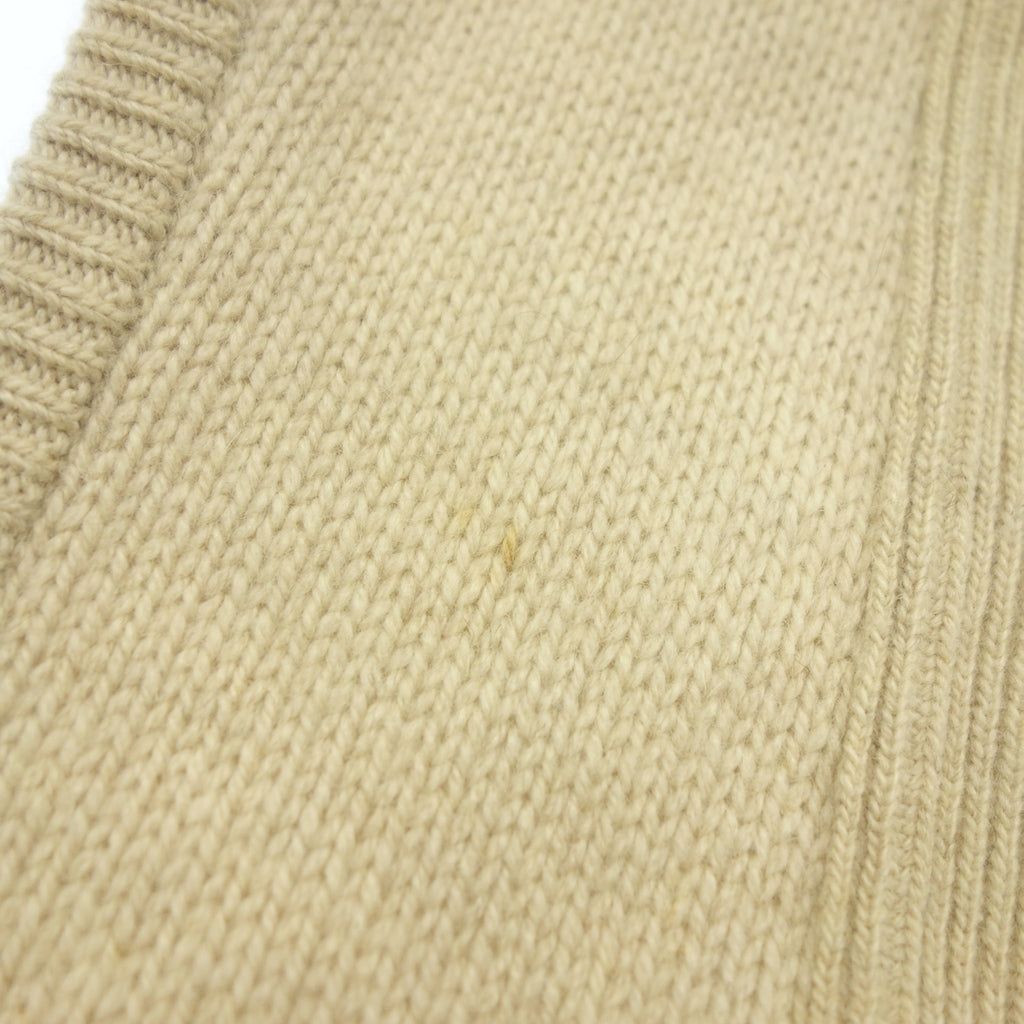 中古◆イッセイミヤケ ニットベスト メンズ ベージュ サイズM ISSEY MIYAKE【AFB13】