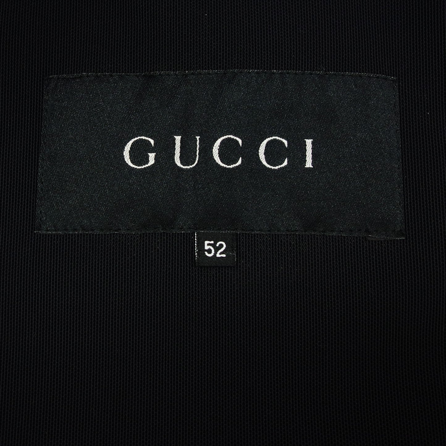 グッチ ジャケット シルバー金具 メンズ 52 黒 GUCCI【AFB31】【中古】