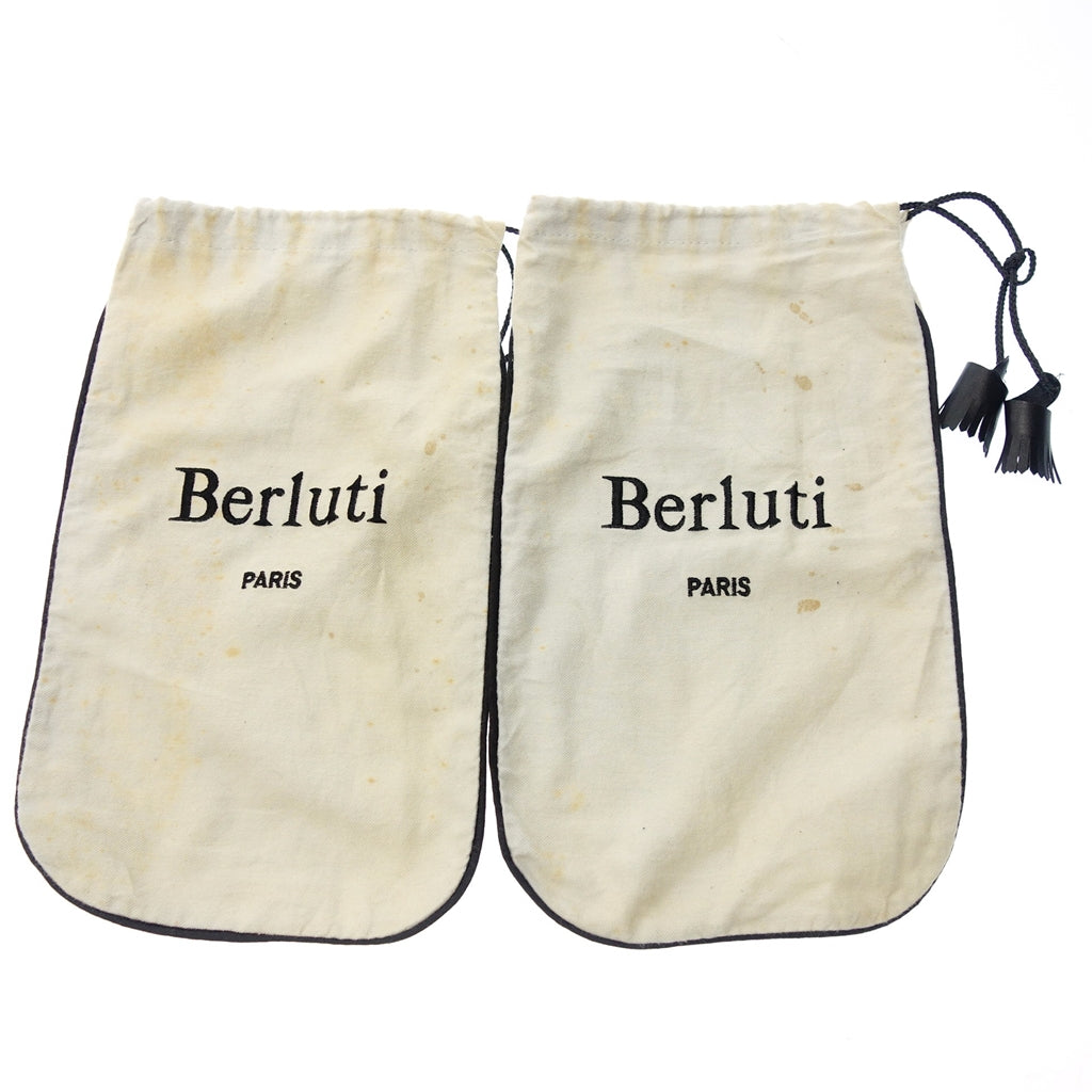極美品◆ベルルッティ レザー ローファー アンディ 0348 メンズ サイズ7.5 茶系 Berluti ANDY【AFI12】