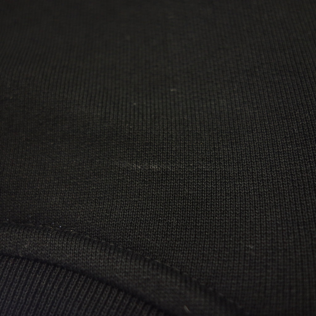 美品◆モンクレール スウェット MAGLIA GIROCOLLO 22AW ロゴ ワッペン付き メンズ ブラック サイズM MONCLER【AFB41】