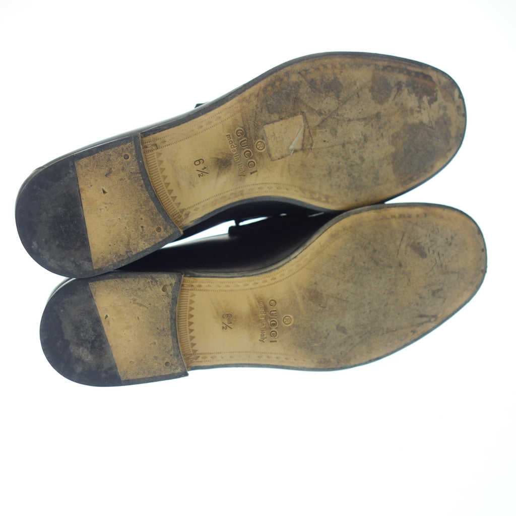 美品◆グッチ ローファー ホースビット 1953コレクション メンズ UK6.5 ブラック GUCCI【LA】