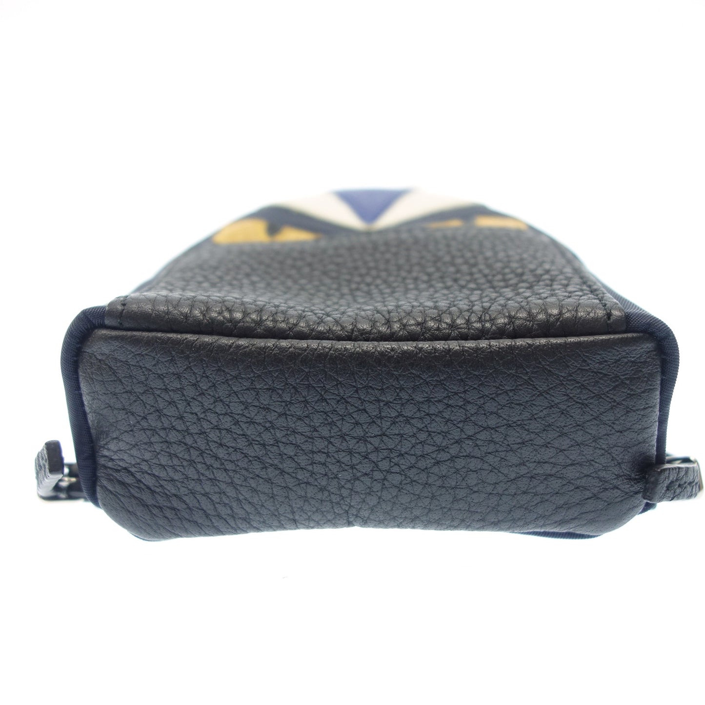 美品◆フェンディ バグズモンスター バッグチャーム キーホルダー 紺 FENDI【AFI18】
