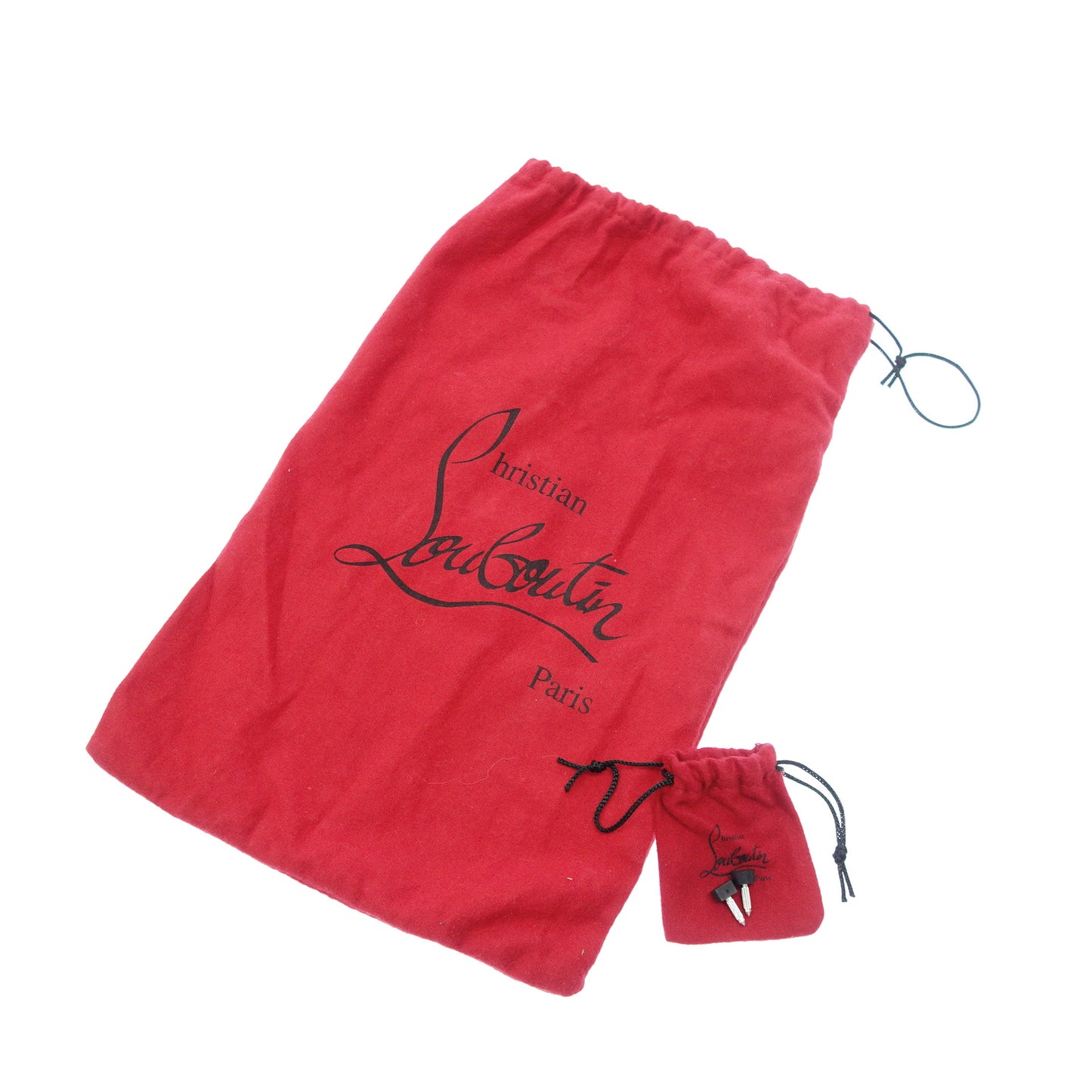 クリスチャンルブタン レザー×ファブリック パンプス スパイクスタッズ レディース ブラック 37 Christian Louboutin【AFC34】【中古】
