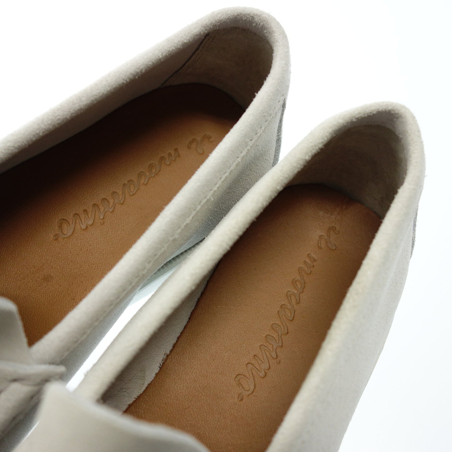 イルモカシーノ ローファー スエード ビット ラバー メンズ 39 白 IL MOCASSINO【AFD2】【中古】