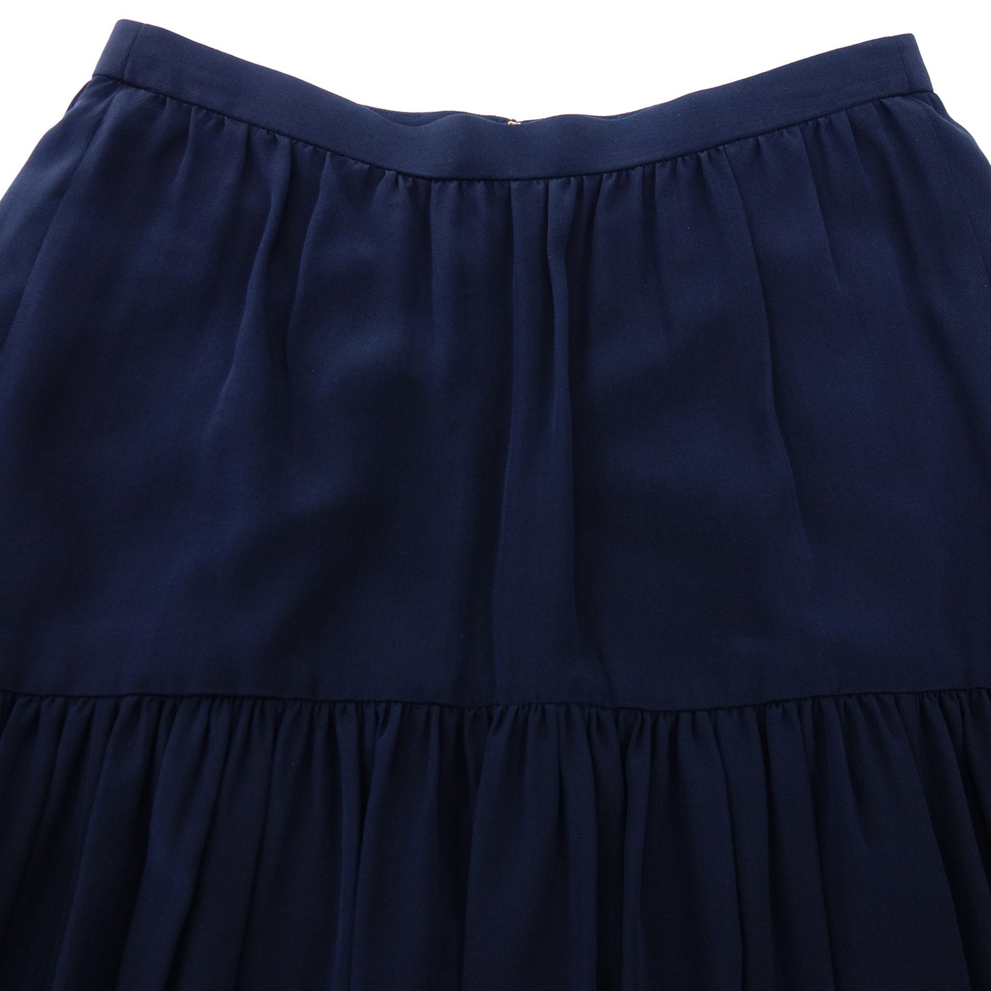 トリーバーチ シルク スカート レディース 0 ネイビー TORY BURCH【AFB4】【中古】