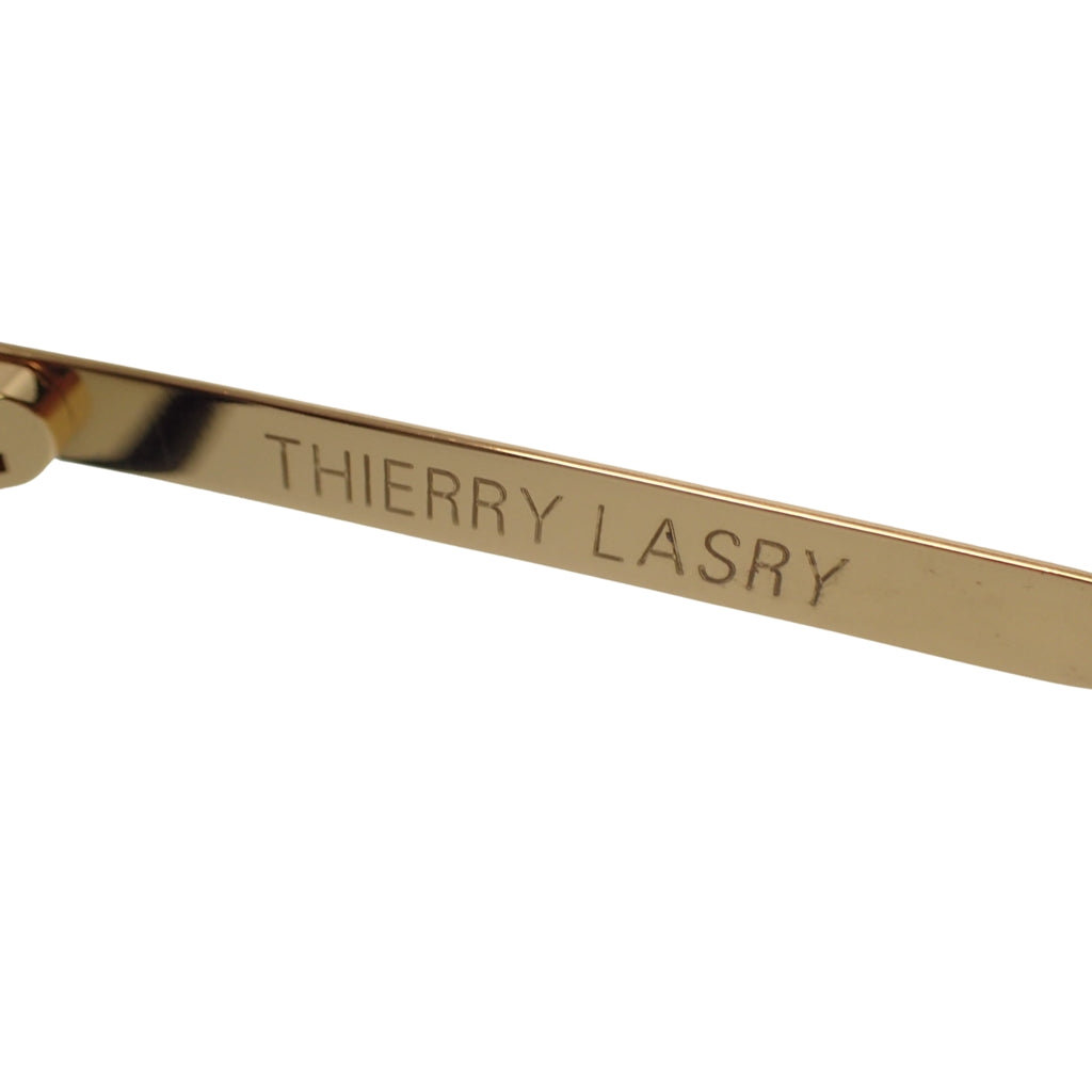 美品◆ティエリー ラスリー サングラス SPICY ブラック×ゴールド 55□18 101 Thierry Lasry【AFI6】