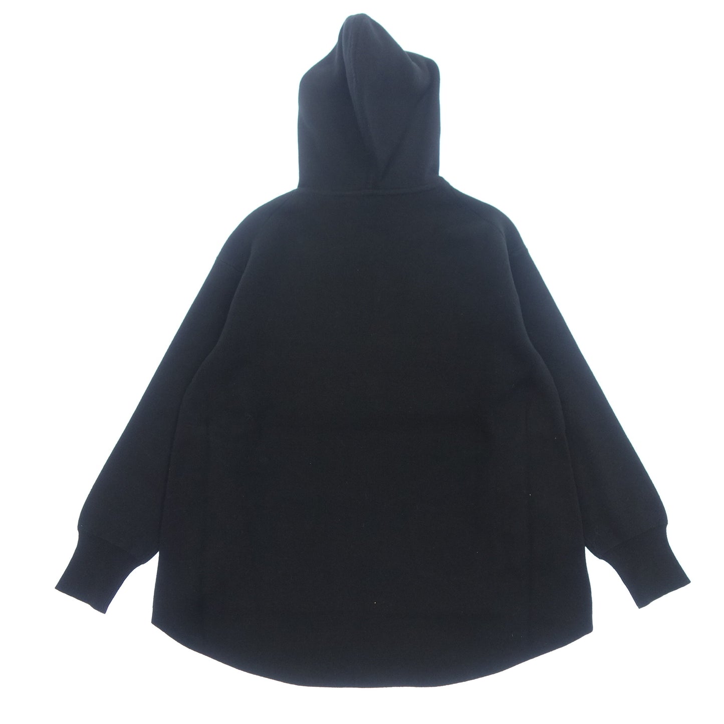 美品◆セオリー リュクス パーカー ニット プルオーバー カシミヤ混 レディース ブラック系 サイズ38 theory luxe【AFB51】