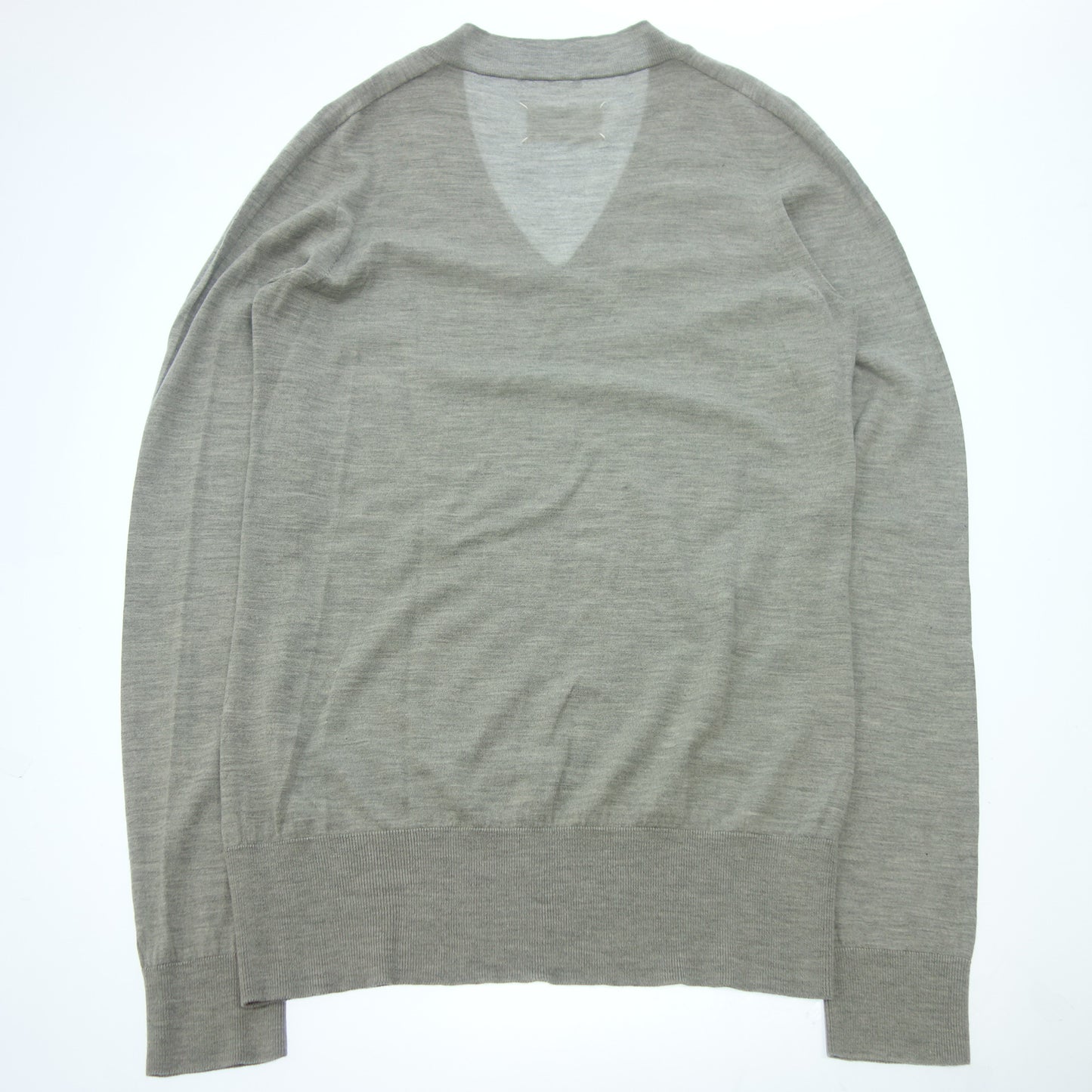 メゾンマルジェラ ニットセーター Vネック レディース グレー Maison Margiela【AFB20】【中古】