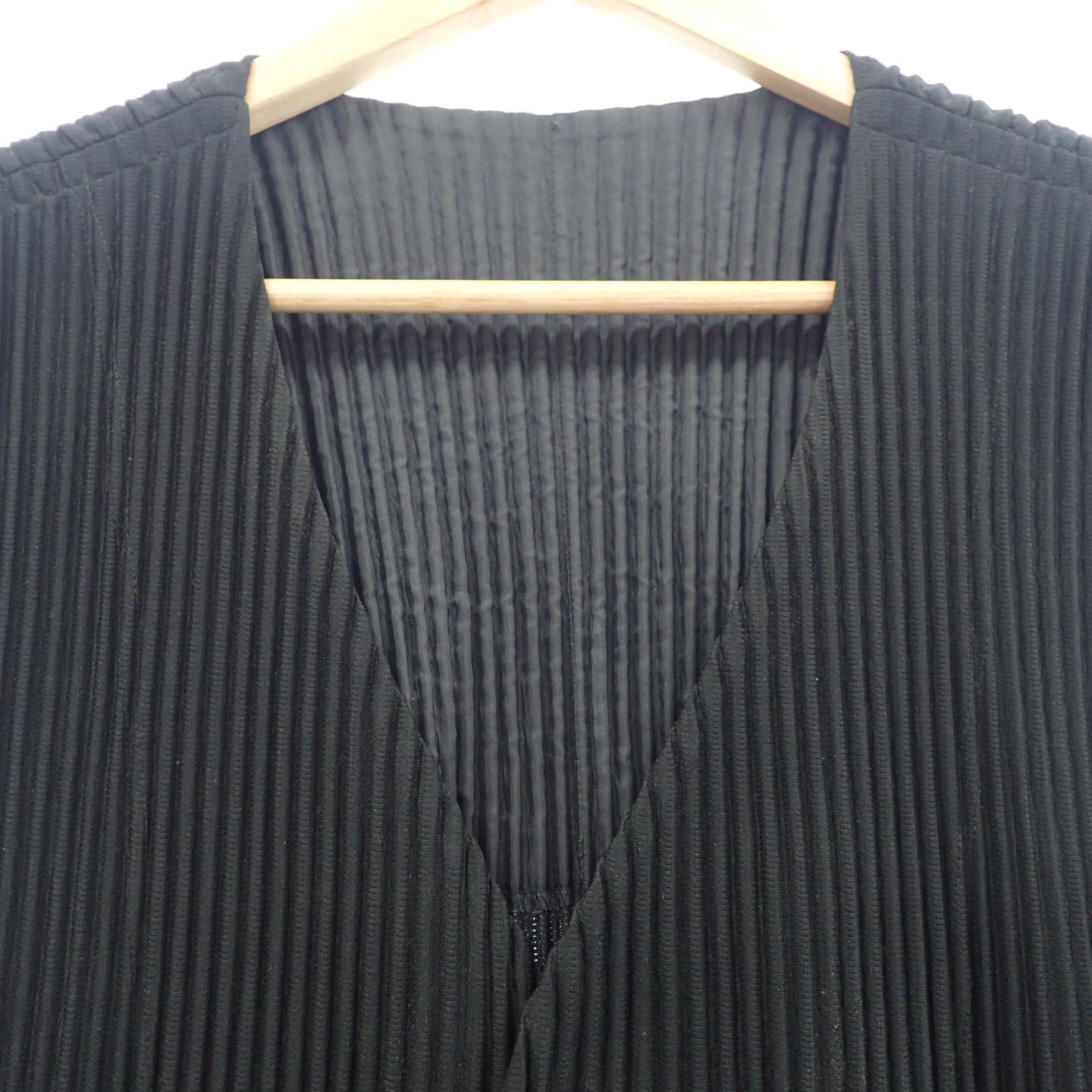 イッセイミヤケオムプリッセ ベスト HP51JE210 プリーツ ブラック メンズ 3 ISSEY MIYAKE HOMME PLISSE【AFB38】【中古】