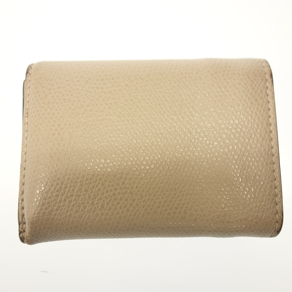 中古◆フェンディ コンパクト 3つ折り財布 F is Fendi ベージュ FENDI【AFI8】