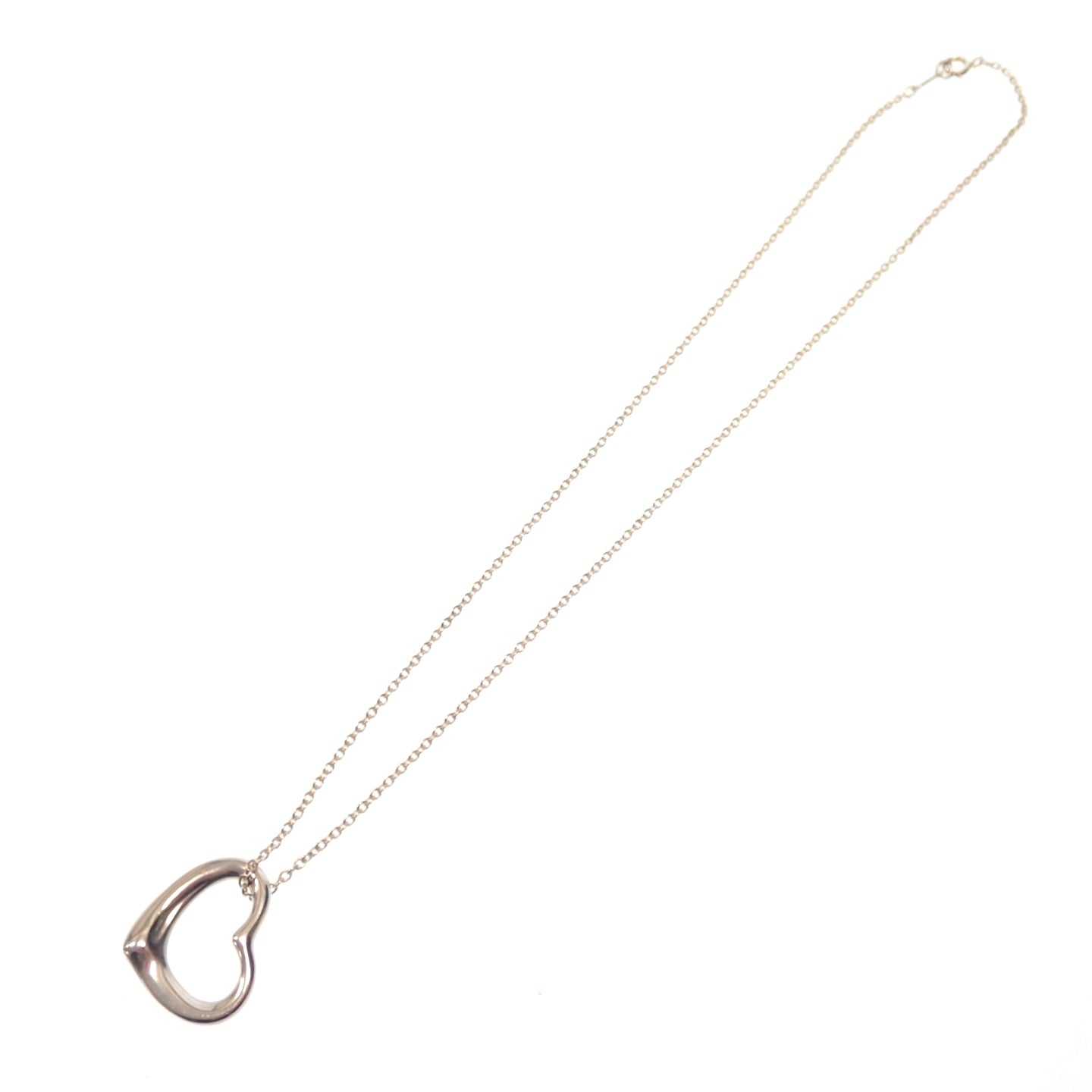 ティファニー ネックレス オープンハート SV925 シルバー Tiffany&Co.【AFI5】【中古】