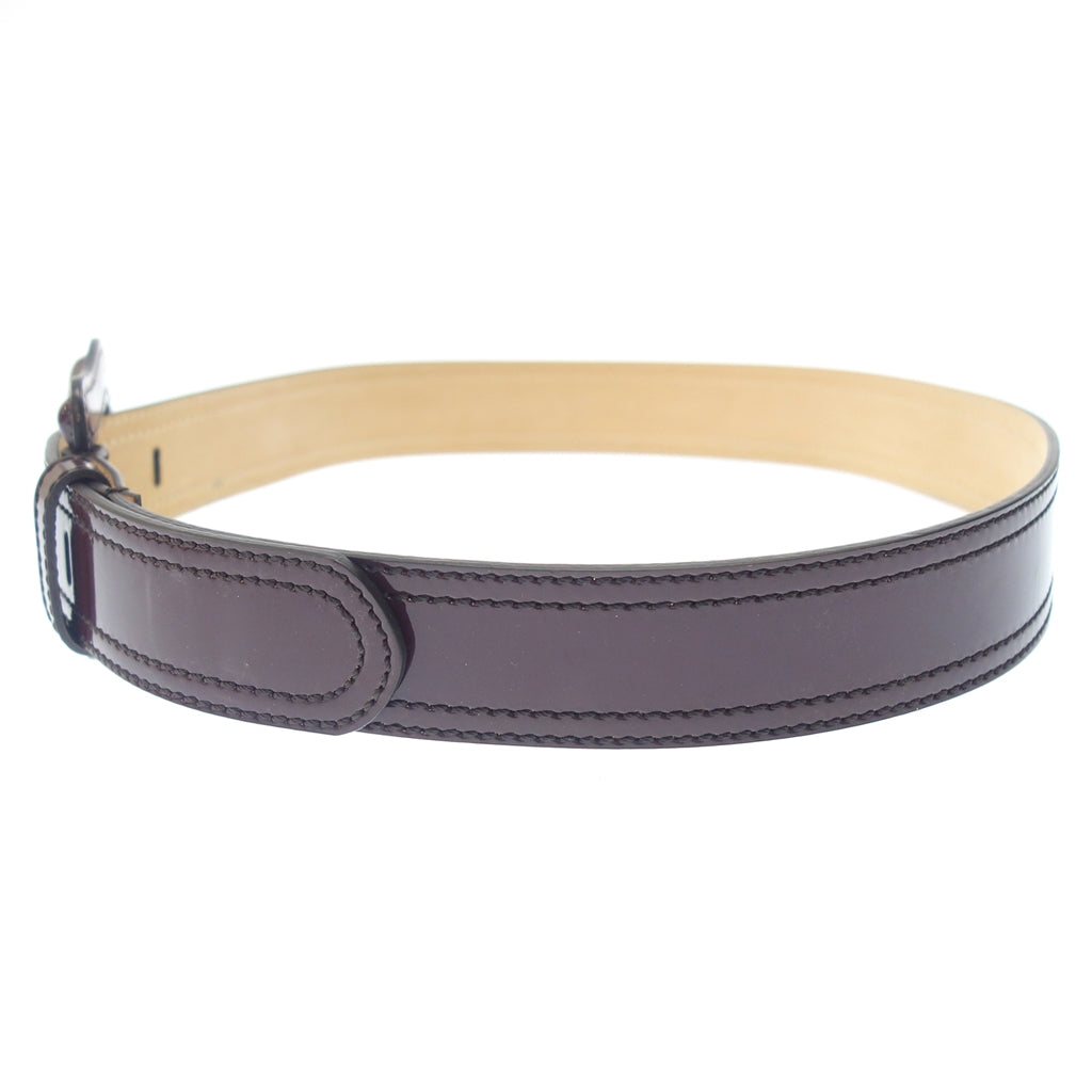中古◆フェンディ ベルト パテントレザー パープル サイズ90/36 FENDI【AFI18】
