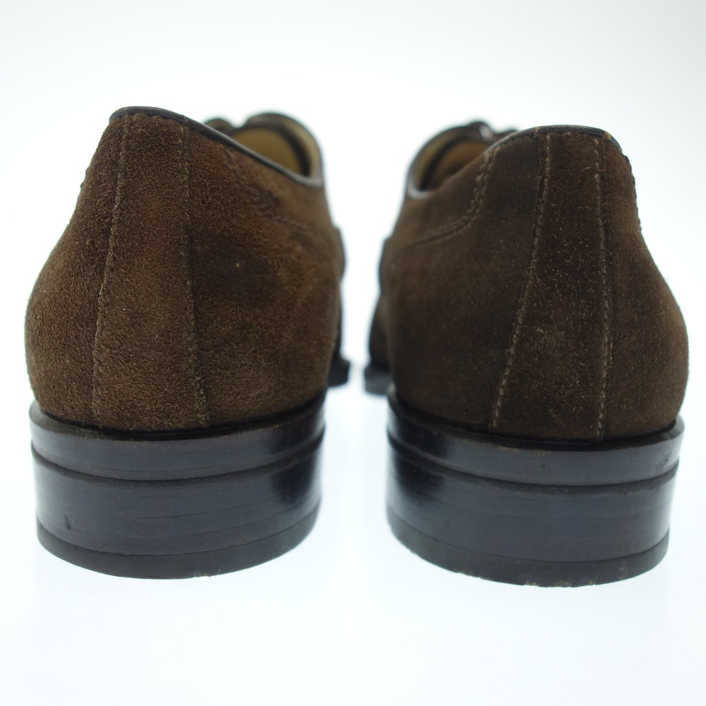 極美品◆タニノクリスチー レザーシューズ スエード キャップトゥ メンズ ブラウン サイズ6.5 TANINOCRISCI【LA】
