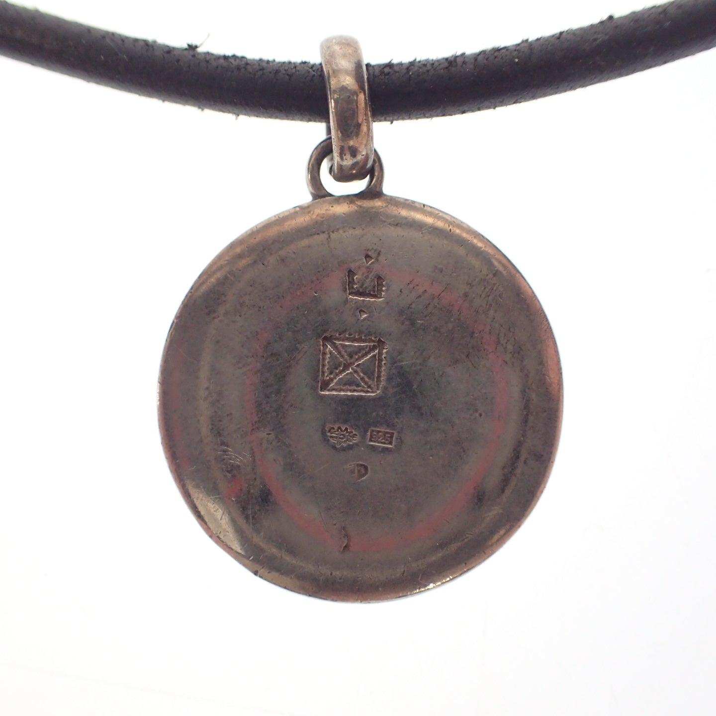 美品◆エルメス ネックレス ペンダント シルバー トゥアレグ 黒系 HERMES【AFI5】