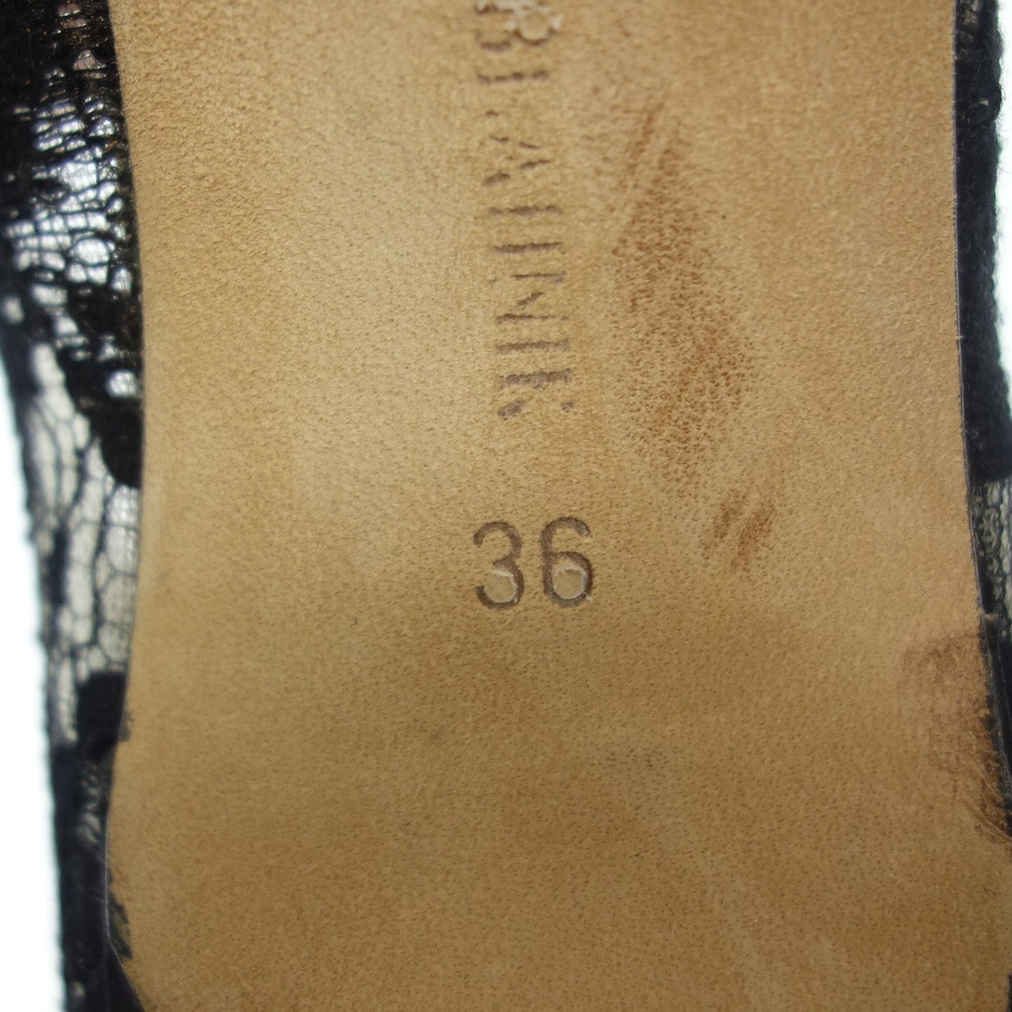 マノロブラニク ヒールパンプス レース レディース 36 黒 MANOLO BLAHNIK【AFC10】【中古】