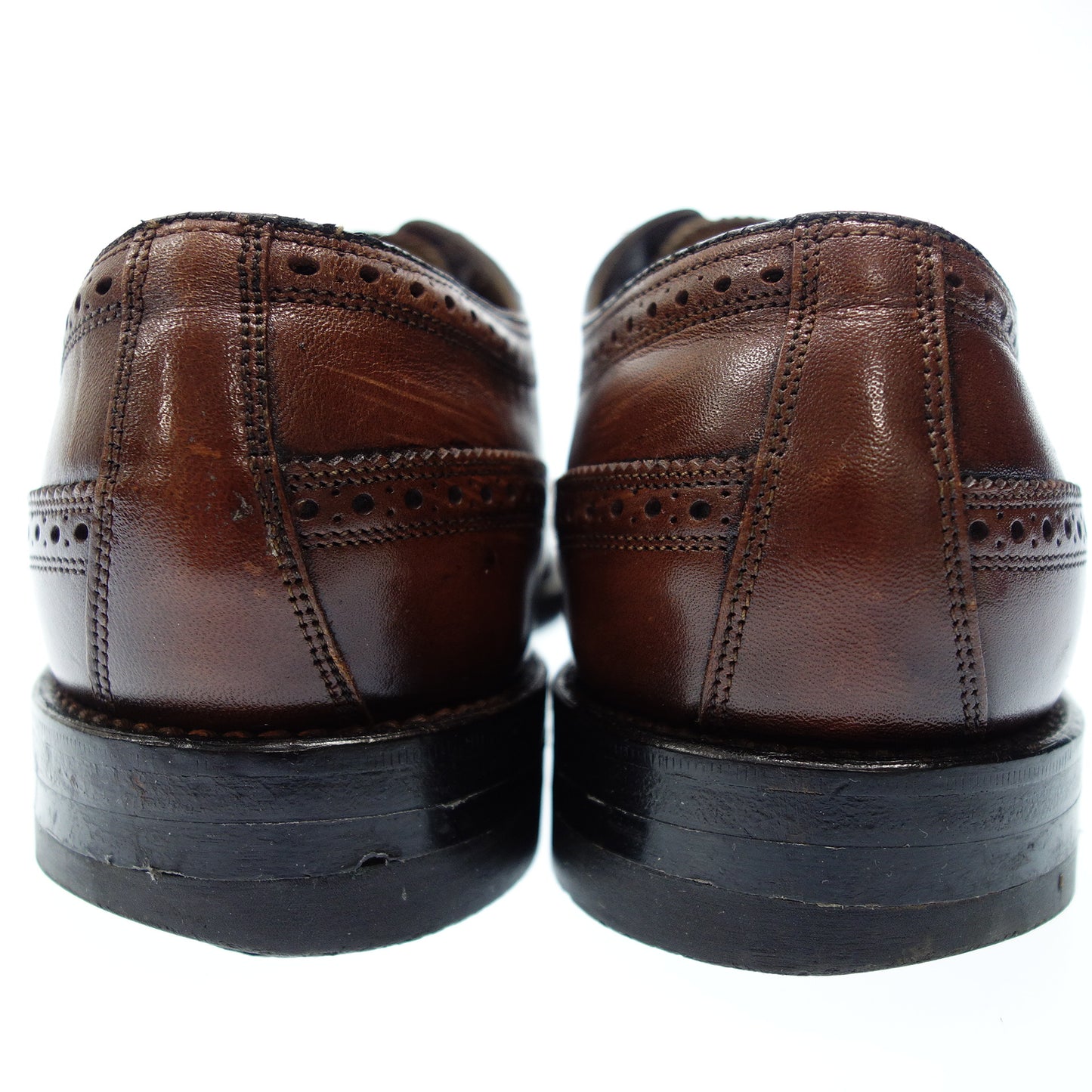 フローシャイム フルブローグシューズ KENMOOR 30813 メンズ 9.5 茶 FLORSHEIM【AFC52】【中古】