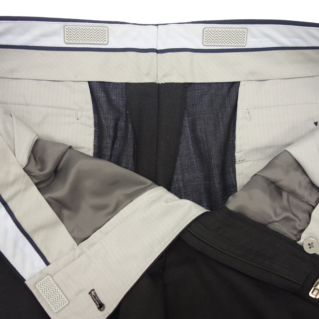 美品◆サヴィルロウ スーツ britnnia ウール メンズ ブラック系 ネーム入り サイズ104 savile row【AFB26】