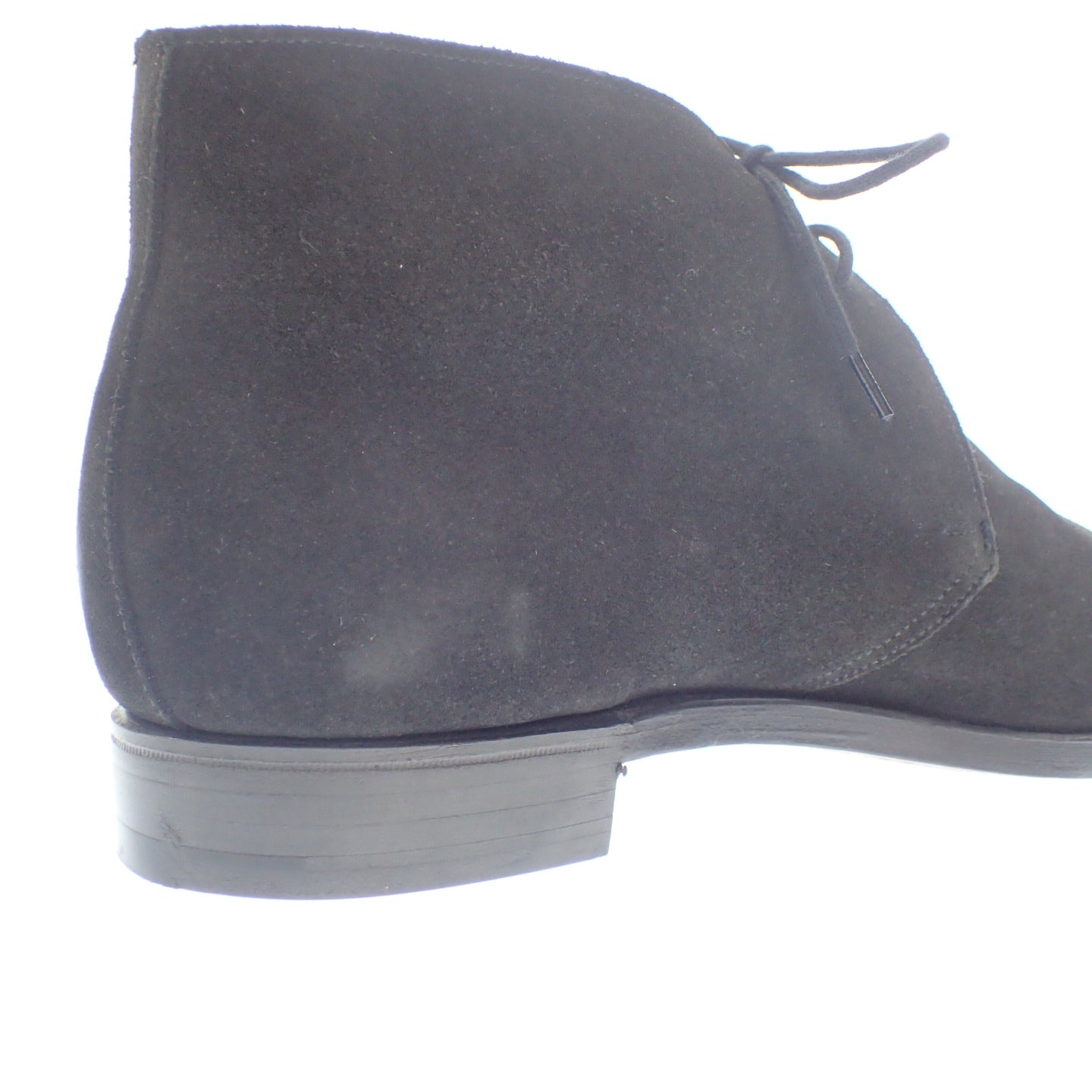 新品同様◆クロケット&ジョーンズ チャッカブーツ CHERTSEY スエード CROCKETT&JONES メンズ 8.5 黒 箱付【AFD5】