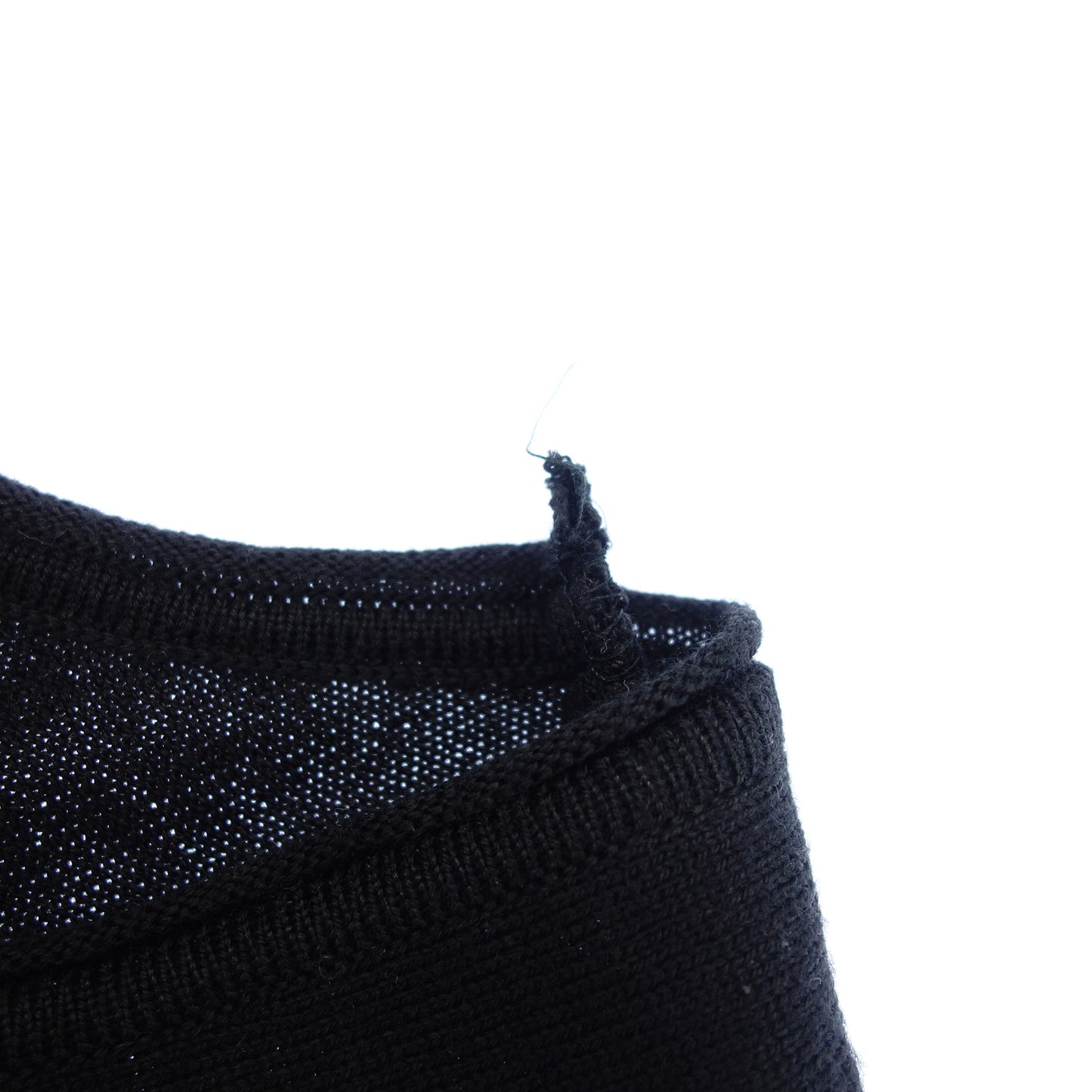 中古◆クリスチャンディオール ニットワンピース ウール×シルク×カシミヤ レディース ブラック サイズ38 Christian Dior【AFB31】