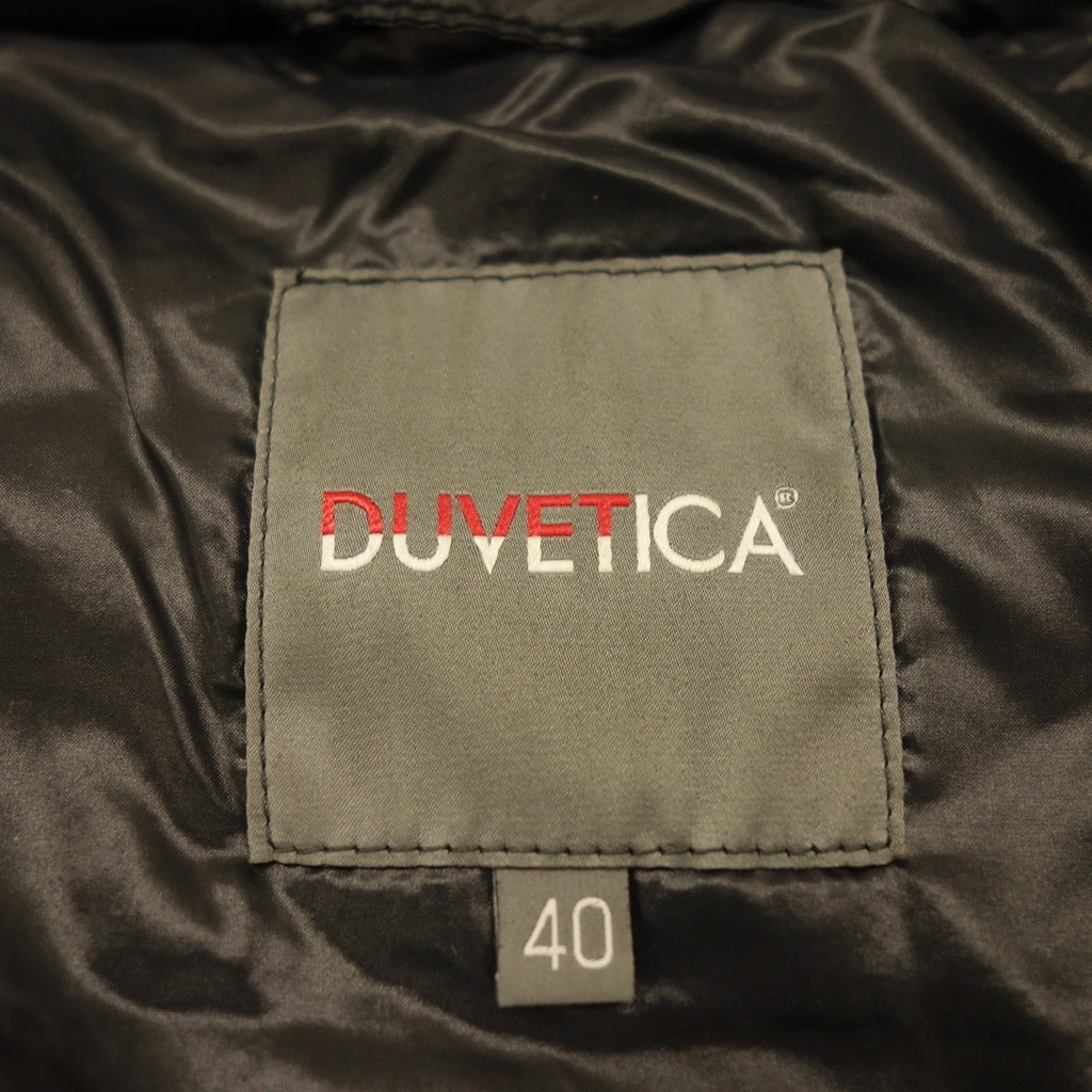 中古◆デュベティカ ダウンコート PROCRI ウール切替 レディース ブラック サイズ40 DUVETICA【AFA5】