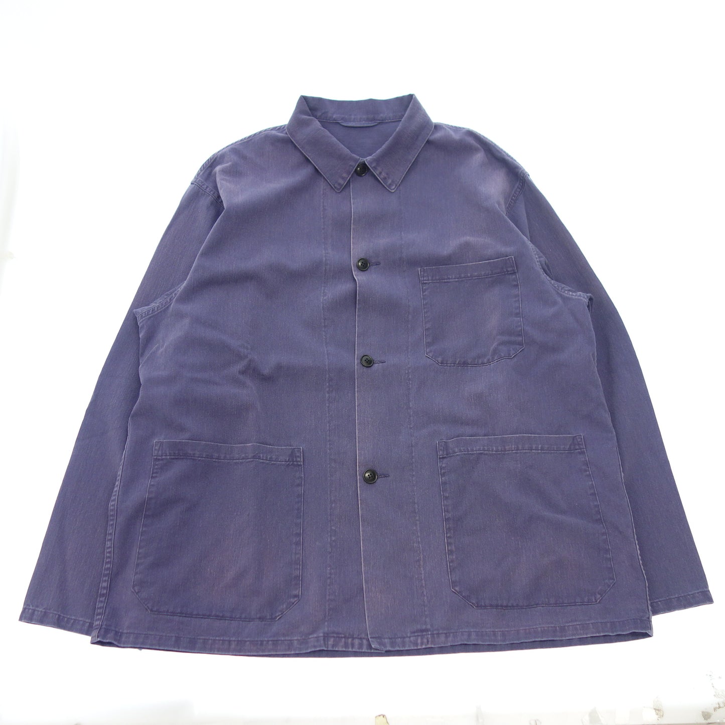 新品同様◆コモリ コットンドリル ワークジャケット 23SS X01-01016 サイズ2 メンズ 青系 COMOLI【AFB26】
