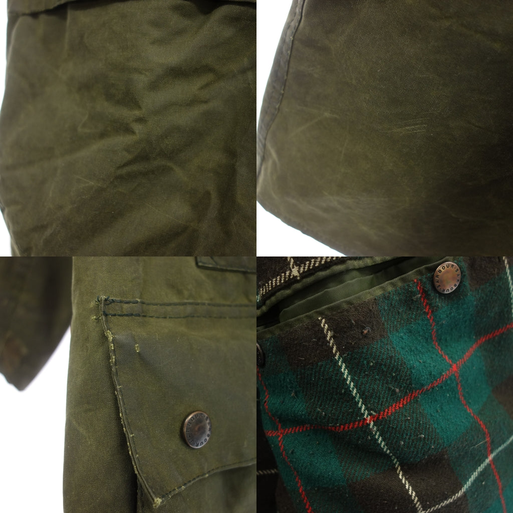 中古◆バブアー オイルドコート ジャケット ノーザンブリア 1990年代 サイズ46 メンズ カーキ Barbour【AFA5】