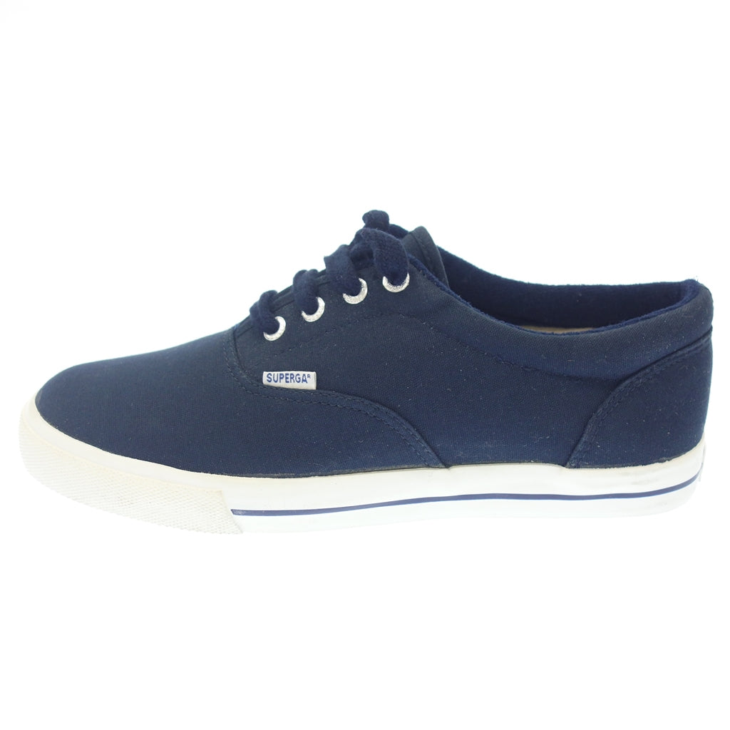 美品◆スペルガ スニーカー キャンバス メンズ ネイビー系 42 SUPERGA【AFD5】