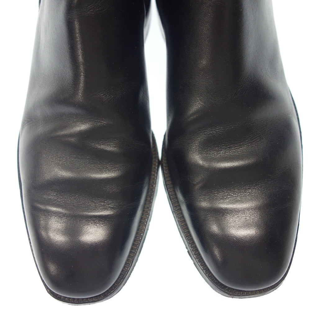 美品◆クロケット&ジョーンズ チェルシー サイドゴアブーツ メンズ ブラック系 5.5E CROCKETT&JONES【AFC29】