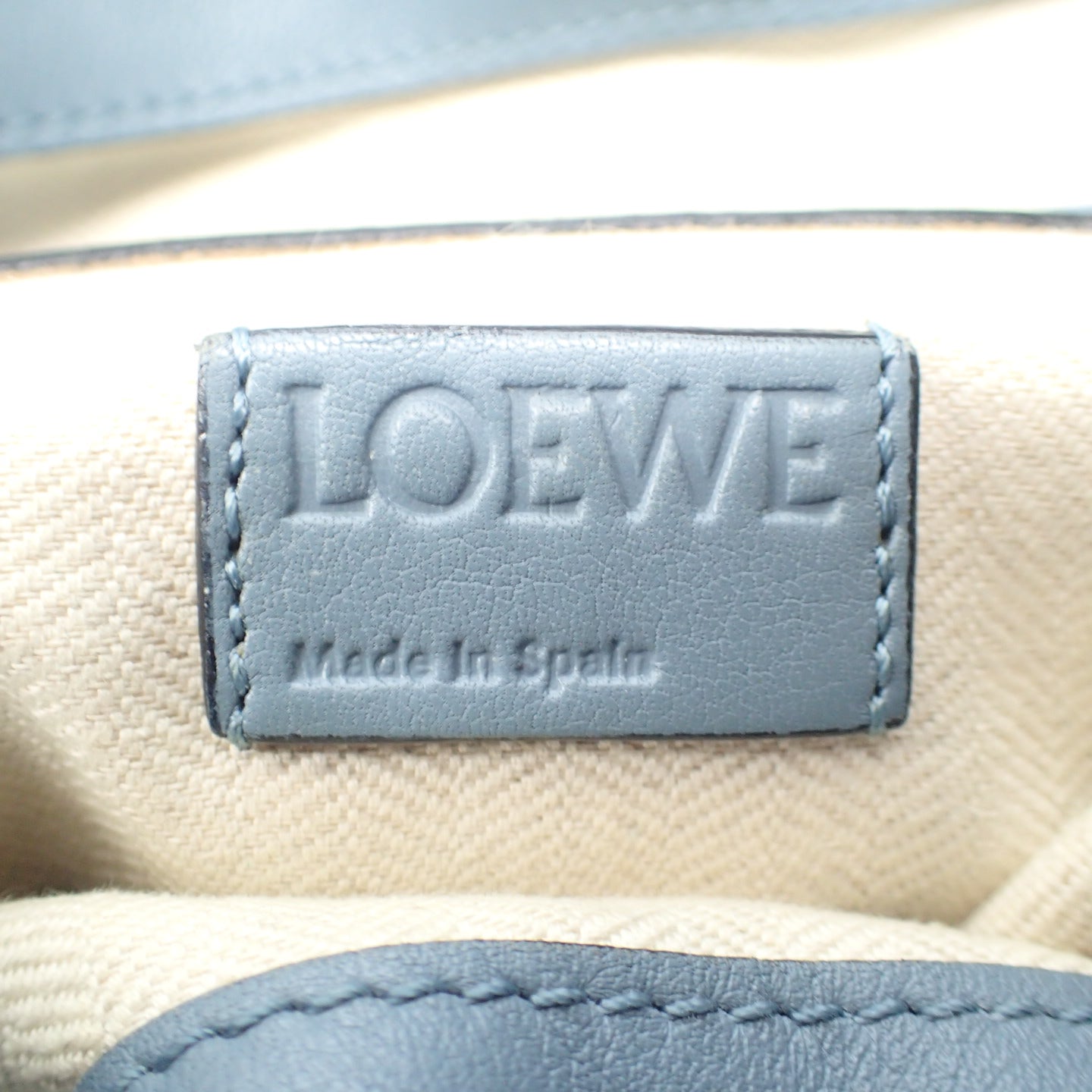美品◆ロエベ ショルダーバッグ ナッパレザー フラメンコ アナグラム LOEWE【AFE9】