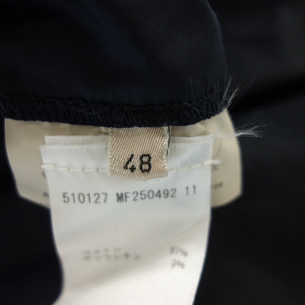 中古◆ジルサンダー コットン パンツ ボタンフライ メンズ ブラック サイズ48 JIL SANDER【AFB13】