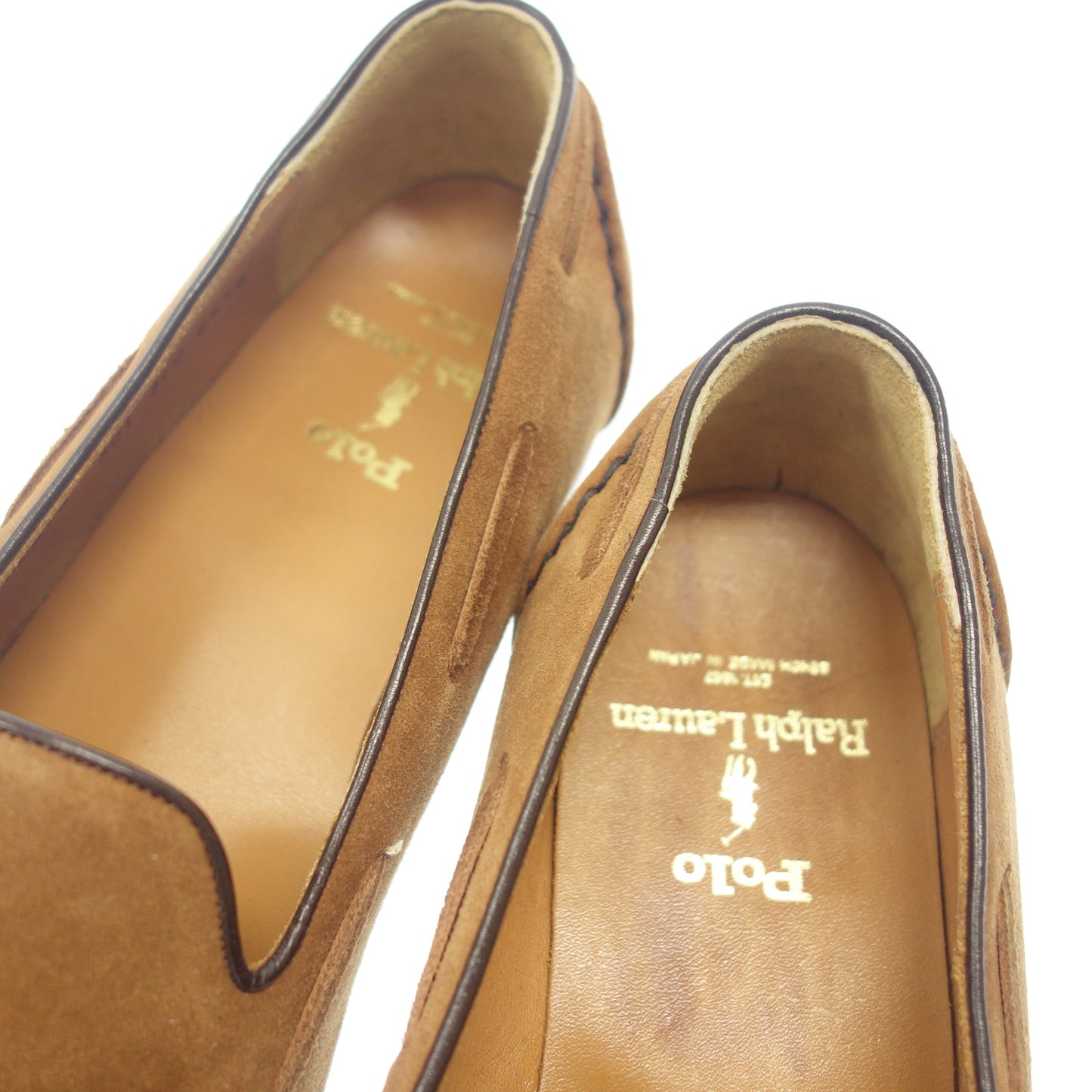 極美品◆ラルフローレン タッセルローファー スエード ベージュ系 サイズ26.5cm RALPH LAUREN