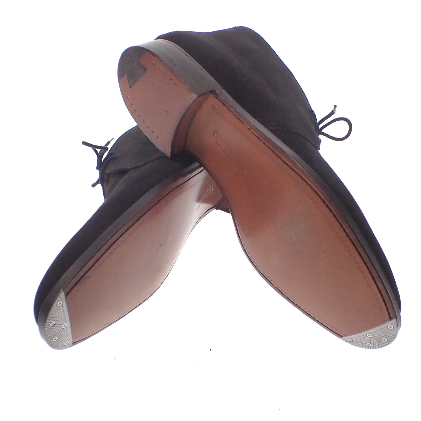 新品同様◆クロケット&ジョーンズ チャッカブーツ CHERTSEY スエード CROCKETT&JONES メンズ 8.5 黒 箱付【AFD5】