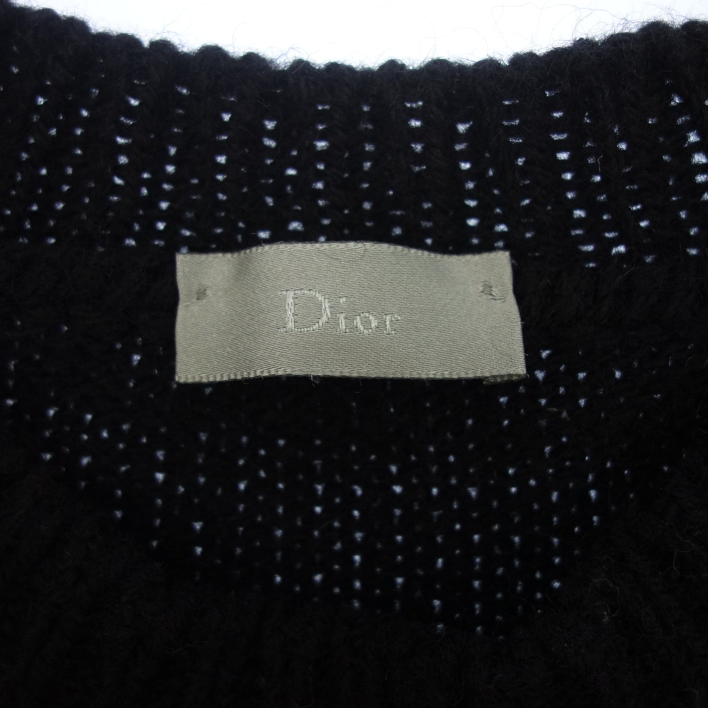 ディオールオム ニットセーター ウール メンズ 黒 DIOR【AFB28】【中古】