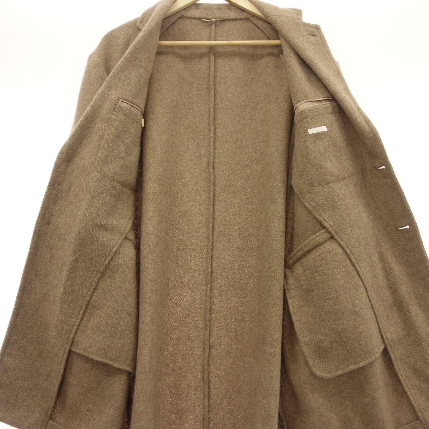 新品同様◆コモリ チェスターコート S03-04012 カシミヤ ベージュ サイズ1 メンズ COMOLI【AFA21】
