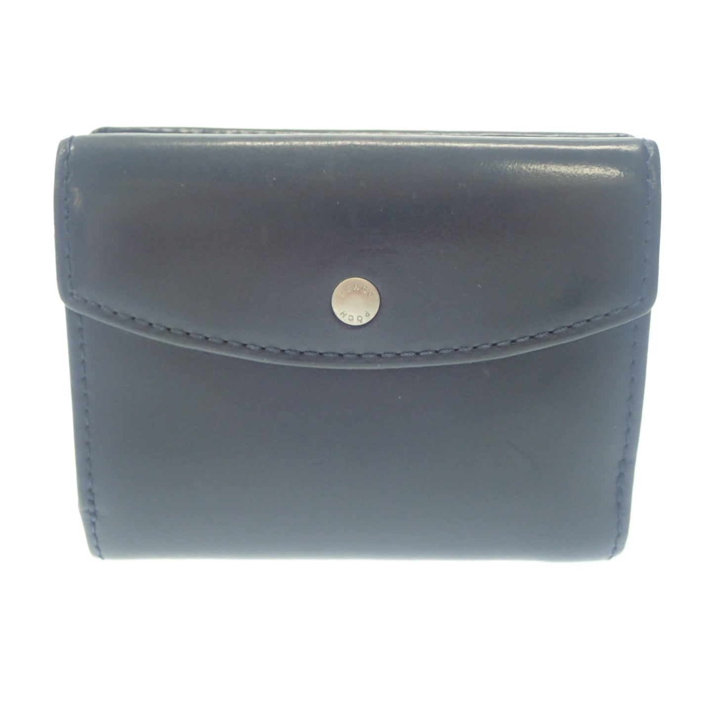 中古◆エルゴポック 二つ折り財布 ダークネイビー HERGOPOCH【AFI5】