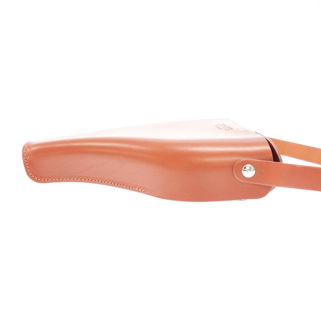 極美品◆ブルックス ハンドバッグ サドル型 レザー レッド系 BROOKS【AFE1】