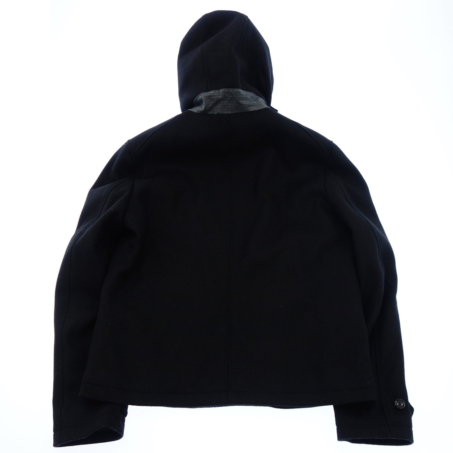 ドルチェ&ガッバーナ ピーコート G0825T ニット切り替え ウール ブラック メンズ 54 DOLCE&GABBANA【AFA9】【中古】