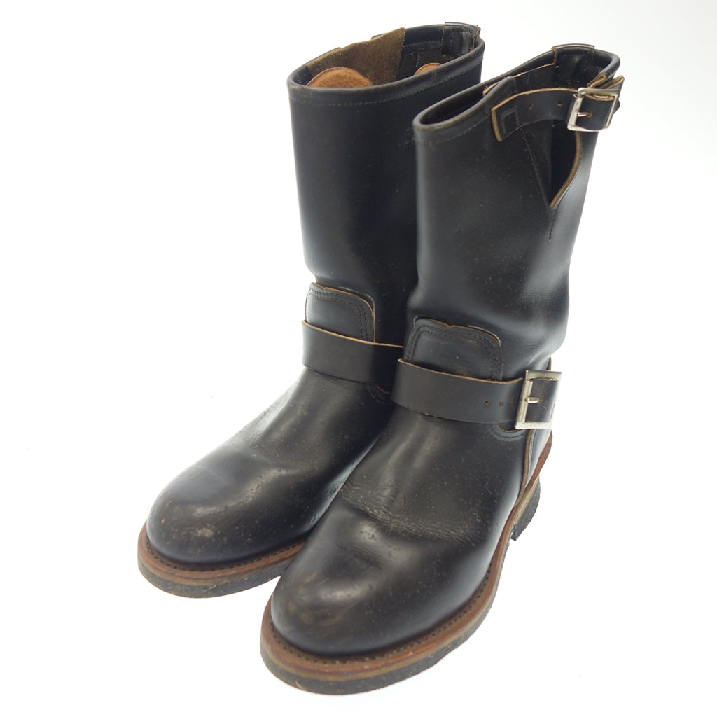 中古◆レッド ウィング エンジニアブーツ 2268 5D ブラック レディース RED WING【AFD4】