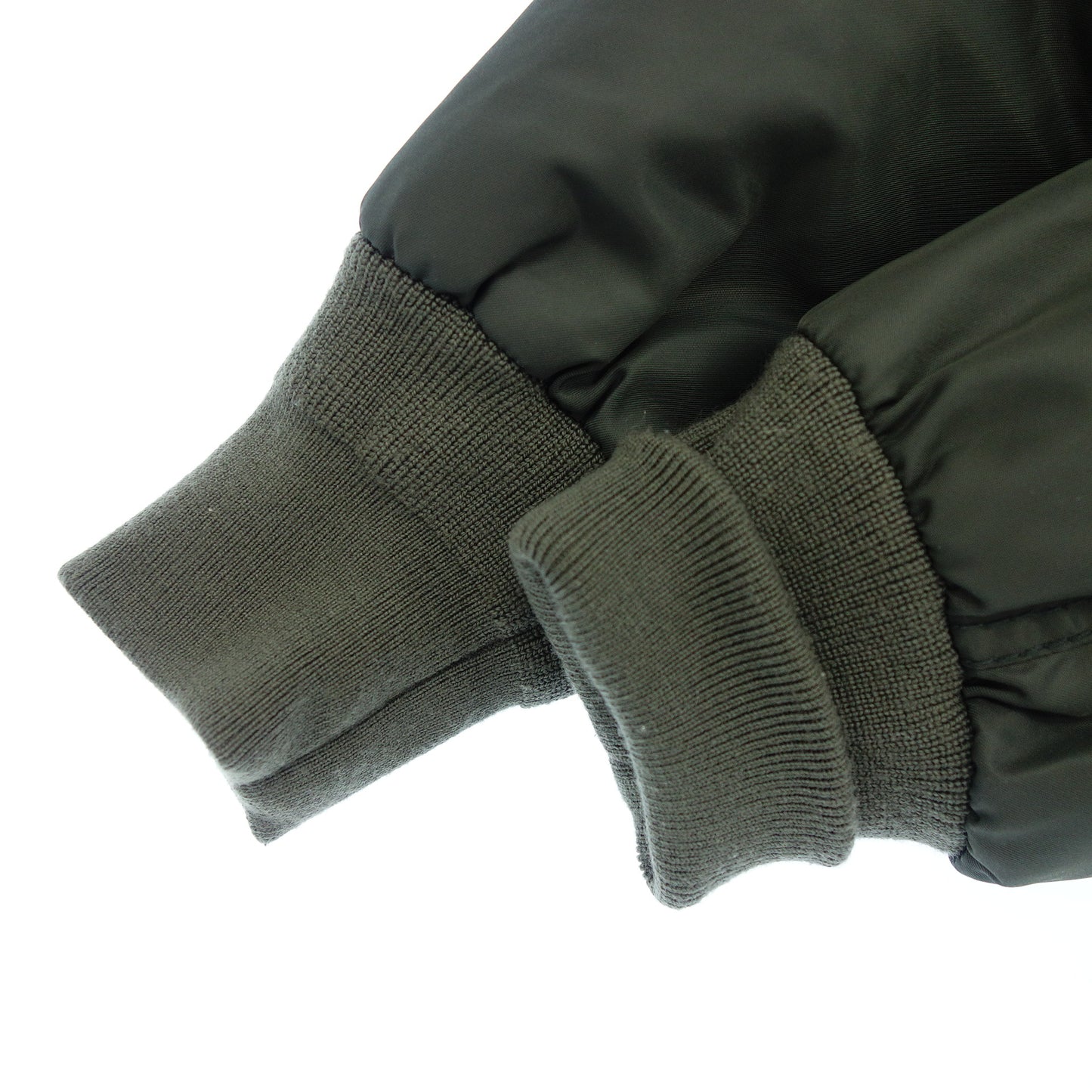 中古◆ドルチェ&ガッバーナ ボンバージャケット ラビットファー ナイロン レディース カーキ系 サイズ42 DOLCE&GABBANA【AFB15】