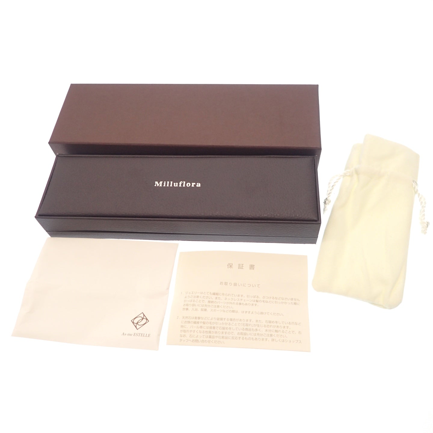 ミルフローラ Pt900 Pt850 コンビ ダイヤ0.36ct ネックレス【AFI18】【中古】