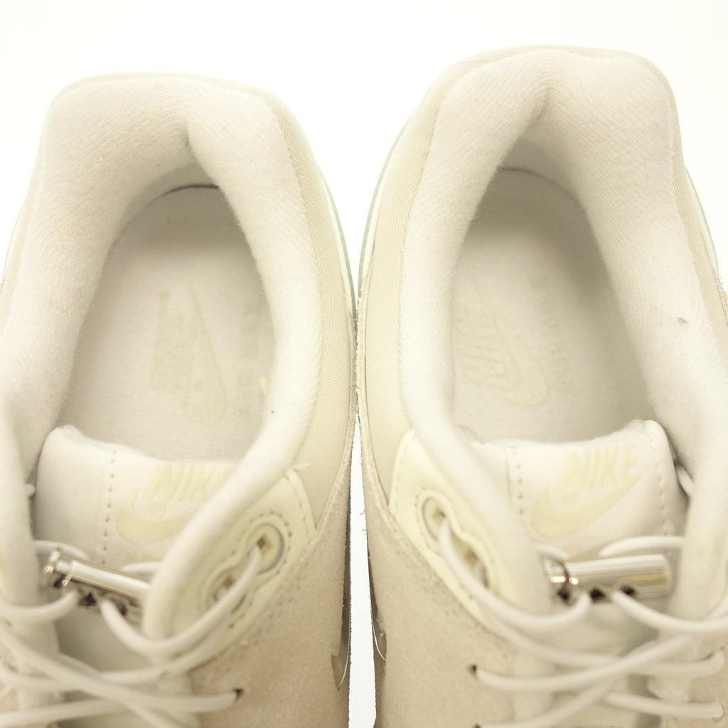 極美品◆ナイキ スニーカー エアマックス 1 プレミアム DZ5317-121 メンズ ホワイト×グレー サイズ27㎝ NIKE AIR MAX 1 PRM【AFC46】