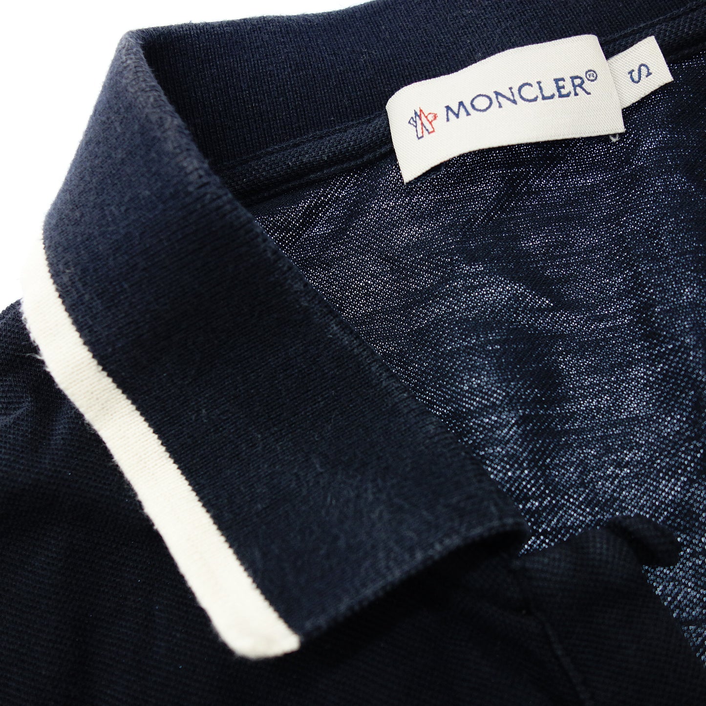 モンクレール ポロシャツ MAGLIA POLO MANICA CORTA メンズ ネイビー S MONCLER【AFB4】【中古】