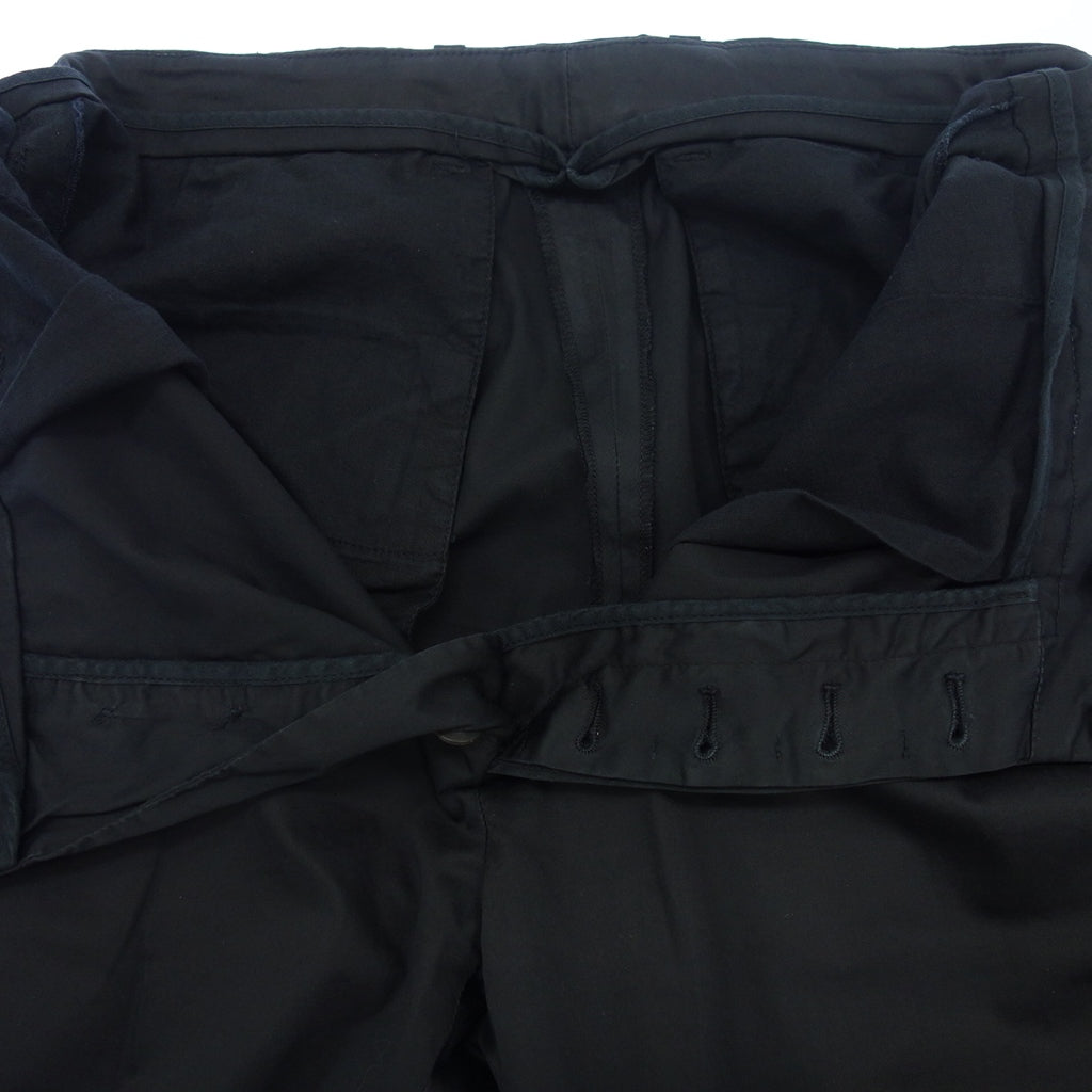 中古◆ジルサンダー コットン パンツ ボタンフライ メンズ ブラック サイズ48 JIL SANDER【AFB13】