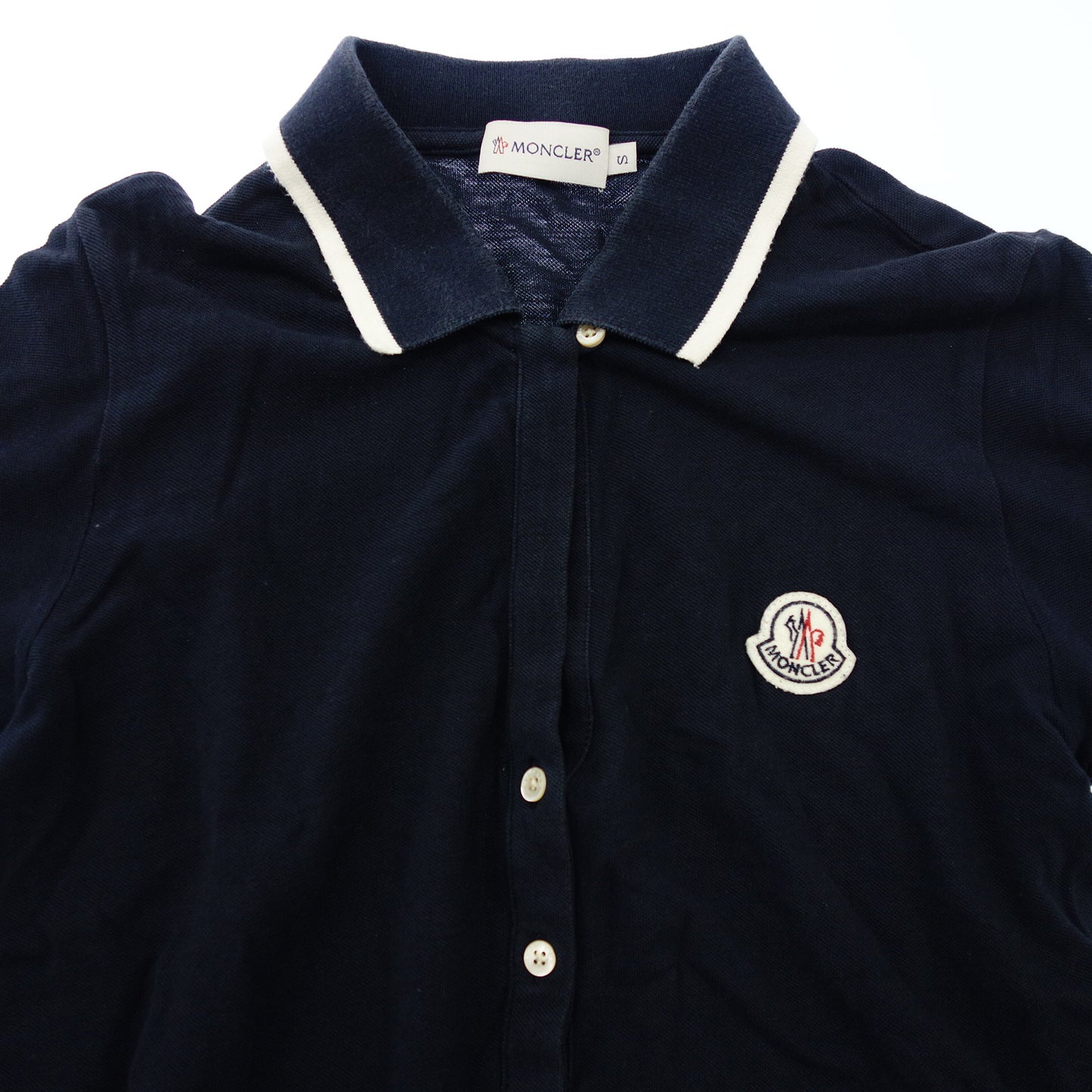 モンクレール ポロシャツ MAGLIA POLO MANICA CORTA メンズ ネイビー S MONCLER【AFB4】【中古】