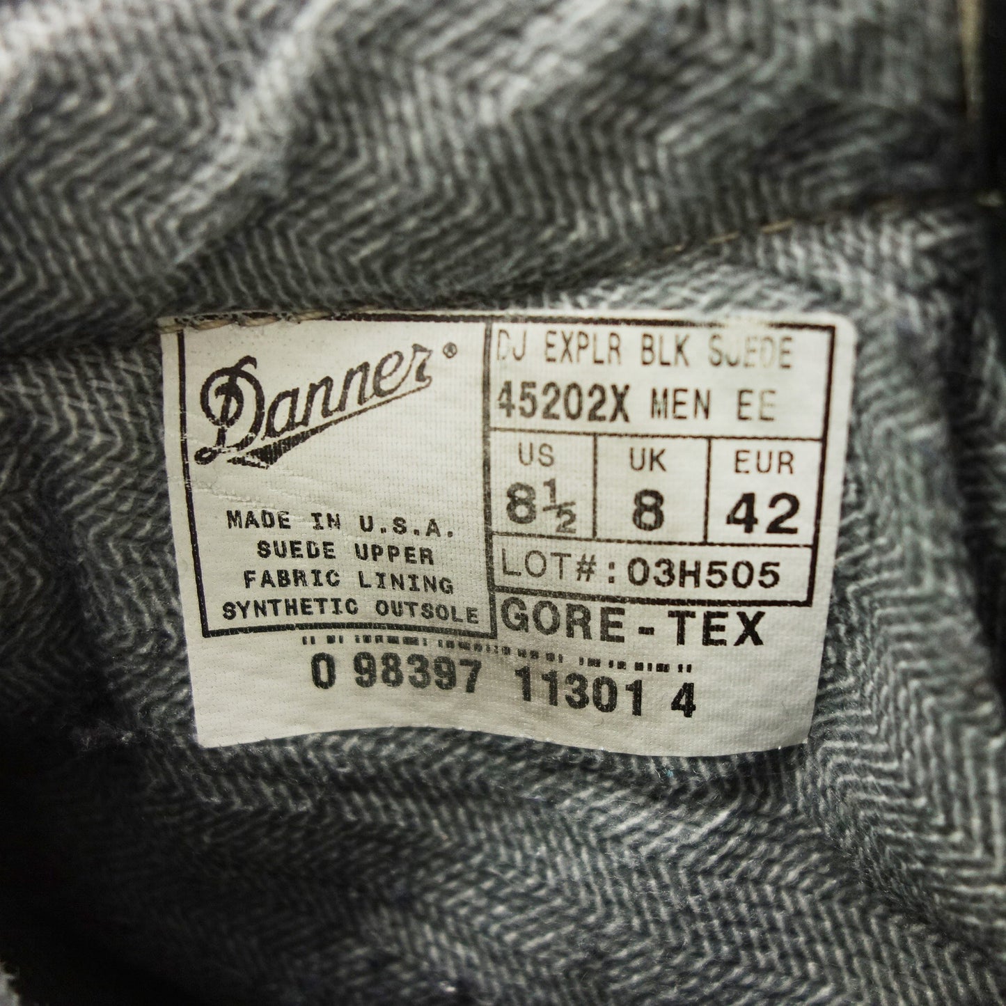 ダナー マウンテンブーツ エクスプローラー 45202X スエード US8.5 黒 Danner【AFC55】【中古】