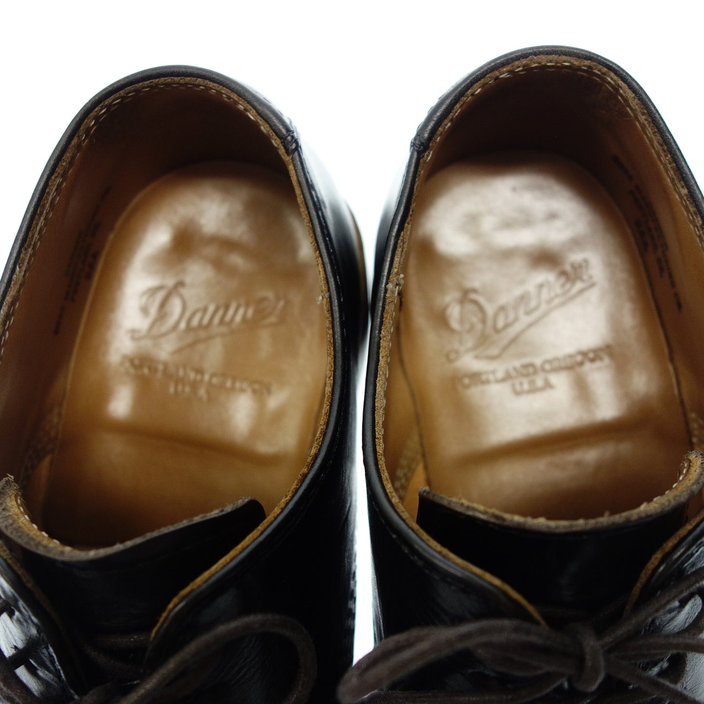 美品◆ダナー レースアップレザーシューズ オックスフォード マナワ D-1856 メンズ ブラック系 サイズ25.0cm Danner【AFD1】