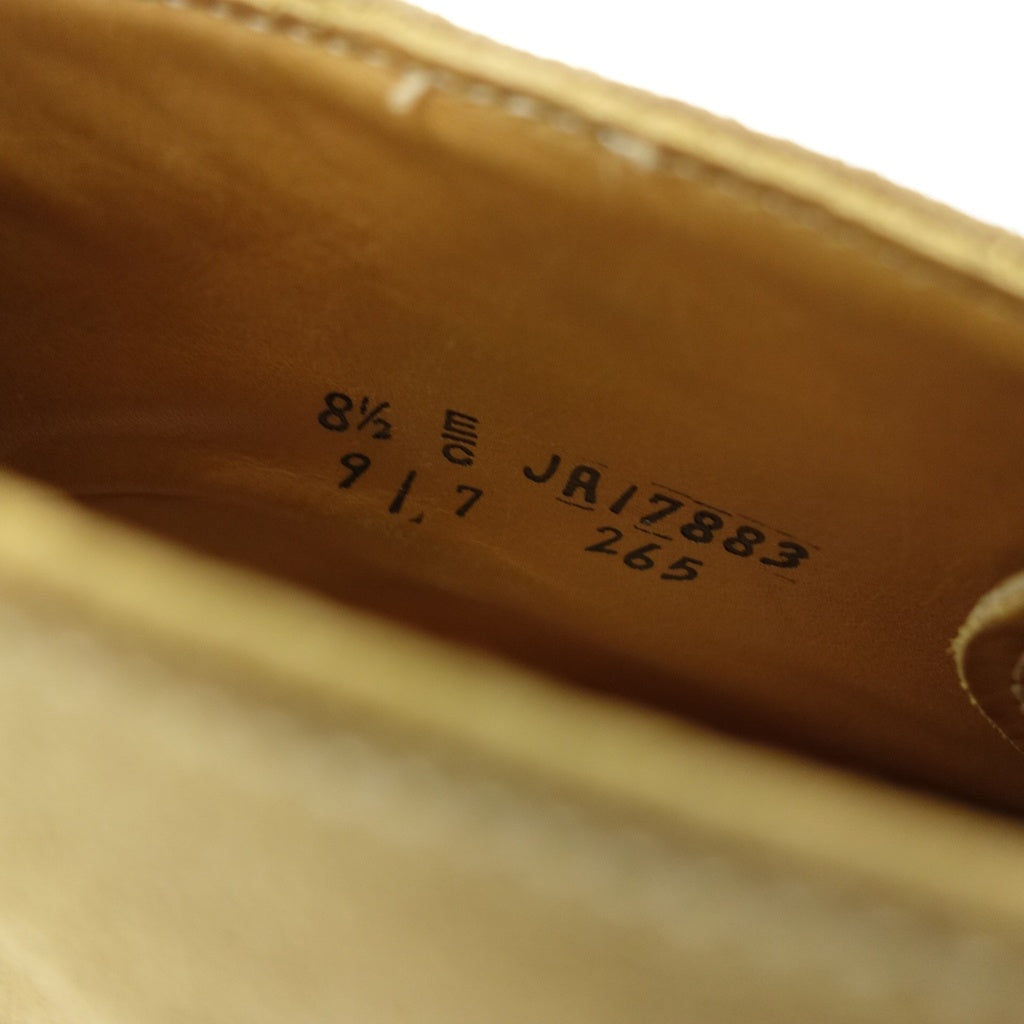 美品◆ウォークオーバー レザーシューズ チャッカブーツ JA17883 スエード メンズ ベージュ サイズ8.5 WALK OVER【AFC42】
